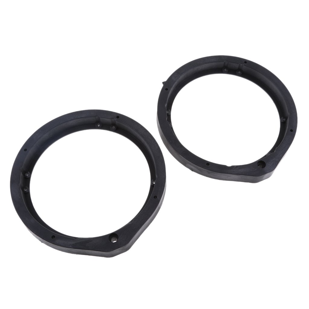 6.5 Inch Car Speaker Spacers & Adapter Rings - Universal Black Plastic Mounting Brackets for Honda Civic, Accord, CR-V, Fit, City - Perfect for Audio Upgrades & DIY Car Stereo Installations