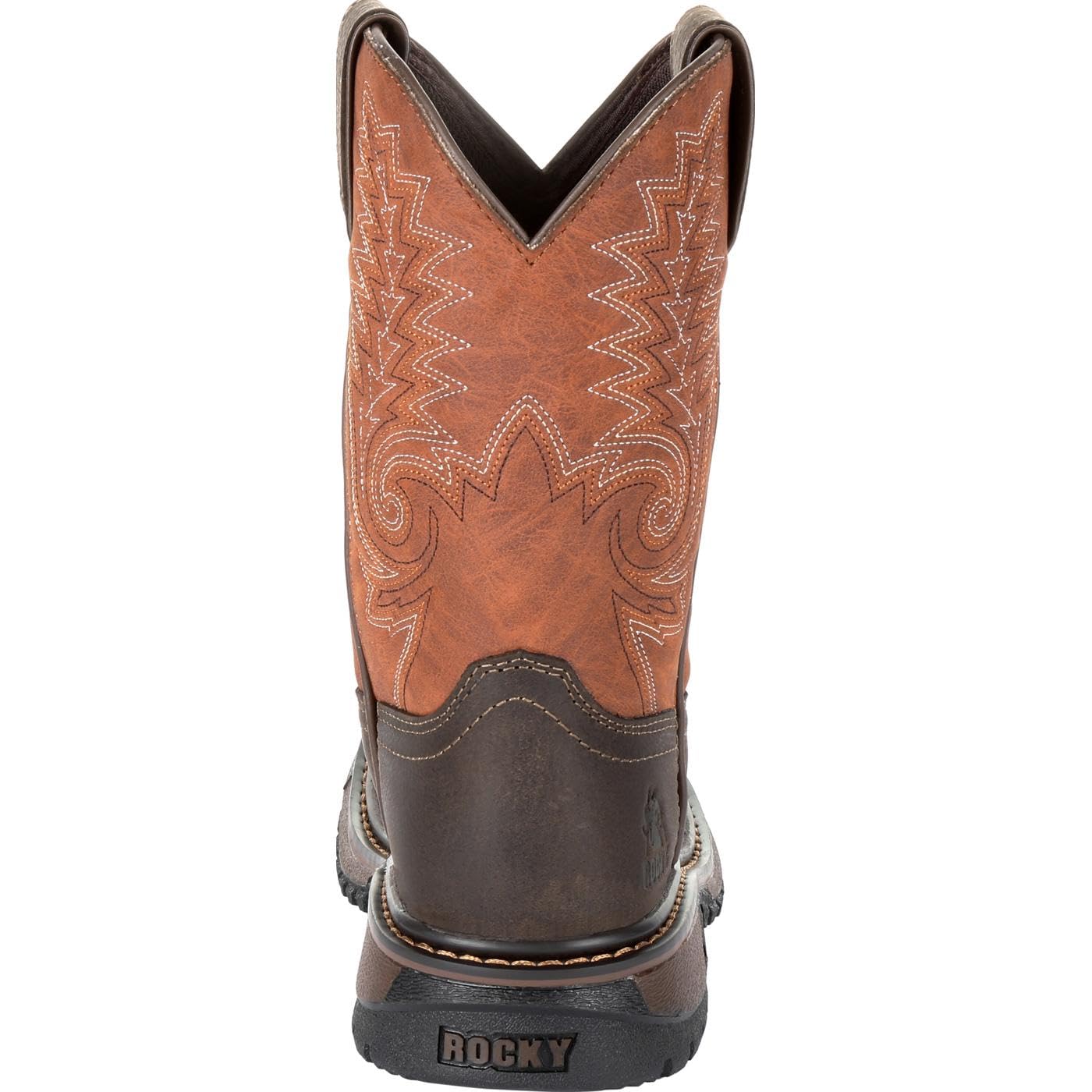 ROCKY Kids' Ride FLX Western Boots - Durable Leather Cowboy Boots for Boys & Girls - Perfect for Horseback Riding, Rodeos & Country Style Fashion