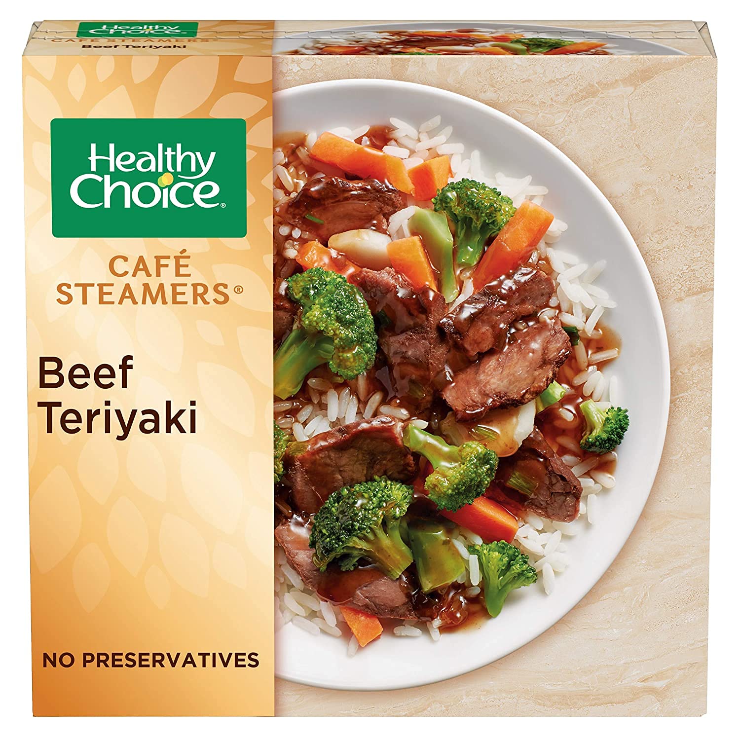 Healthy Choice Beef Teriyaki Frozen Meal - 8 Pack (9.5 Oz Each) - Tender Beef Strips with Rice, Carrots, Broccoli & Water Chestnuts in Sweet Teriyaki Sauce - Ready Set Gourmet Donate a Meal Program - Quick Lunch, Office Meals & Easy Dinner Solution