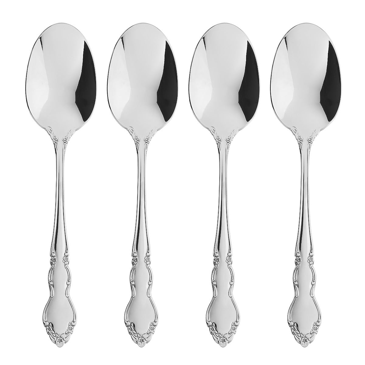Premium Stainless Steel Dover Dinner Spoon Set of 4 - Elegant Tableware for Fine Dining, Restaurants & Home Entertaining
