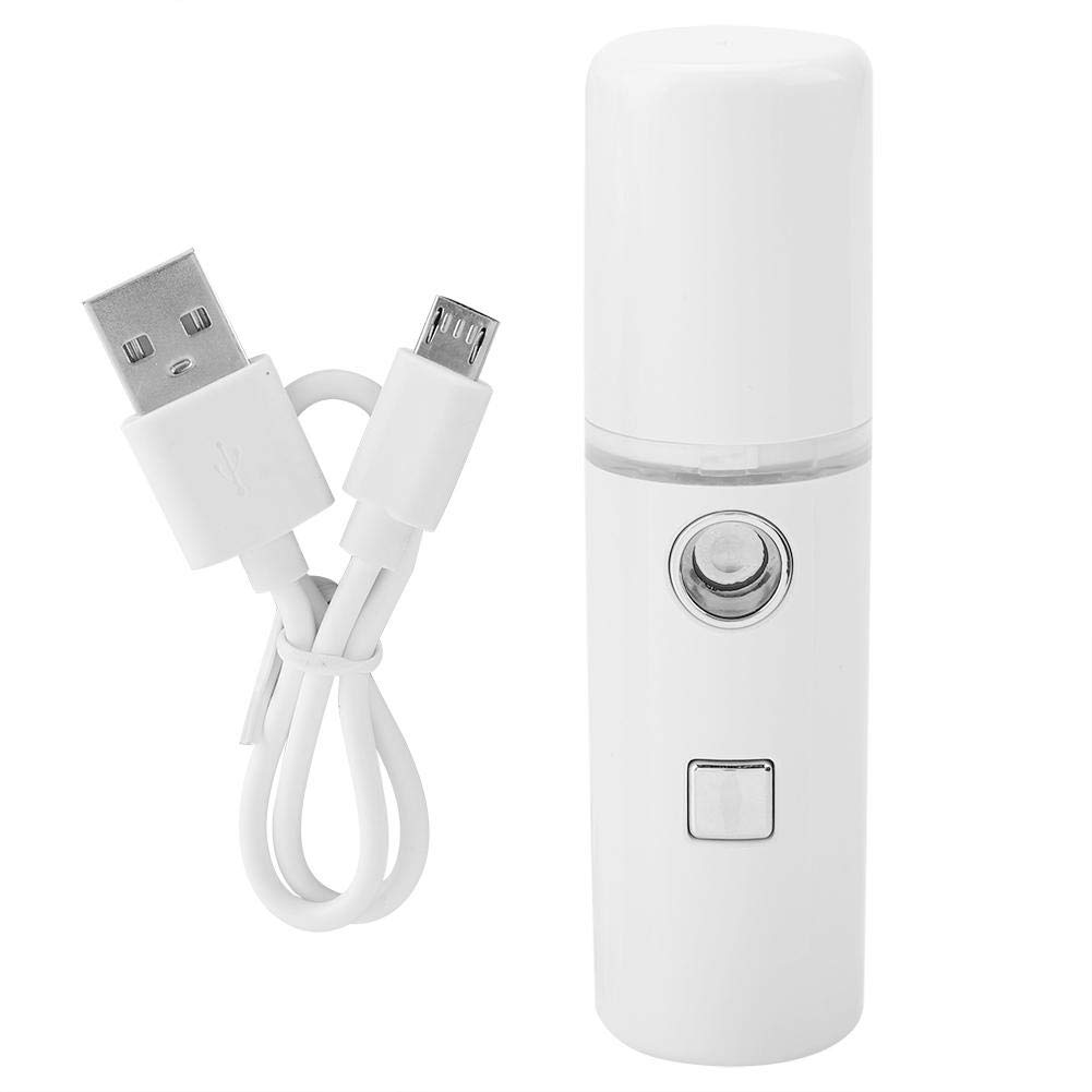 Qinlorgo Portable Humidifier - Rechargeable Personal Humidifier for Skin Care, Travel & Home Use | Lightweight Moisturizing Sprayer (White) | Perfect for Dry Skin, Office, Baby Room & Bedroom