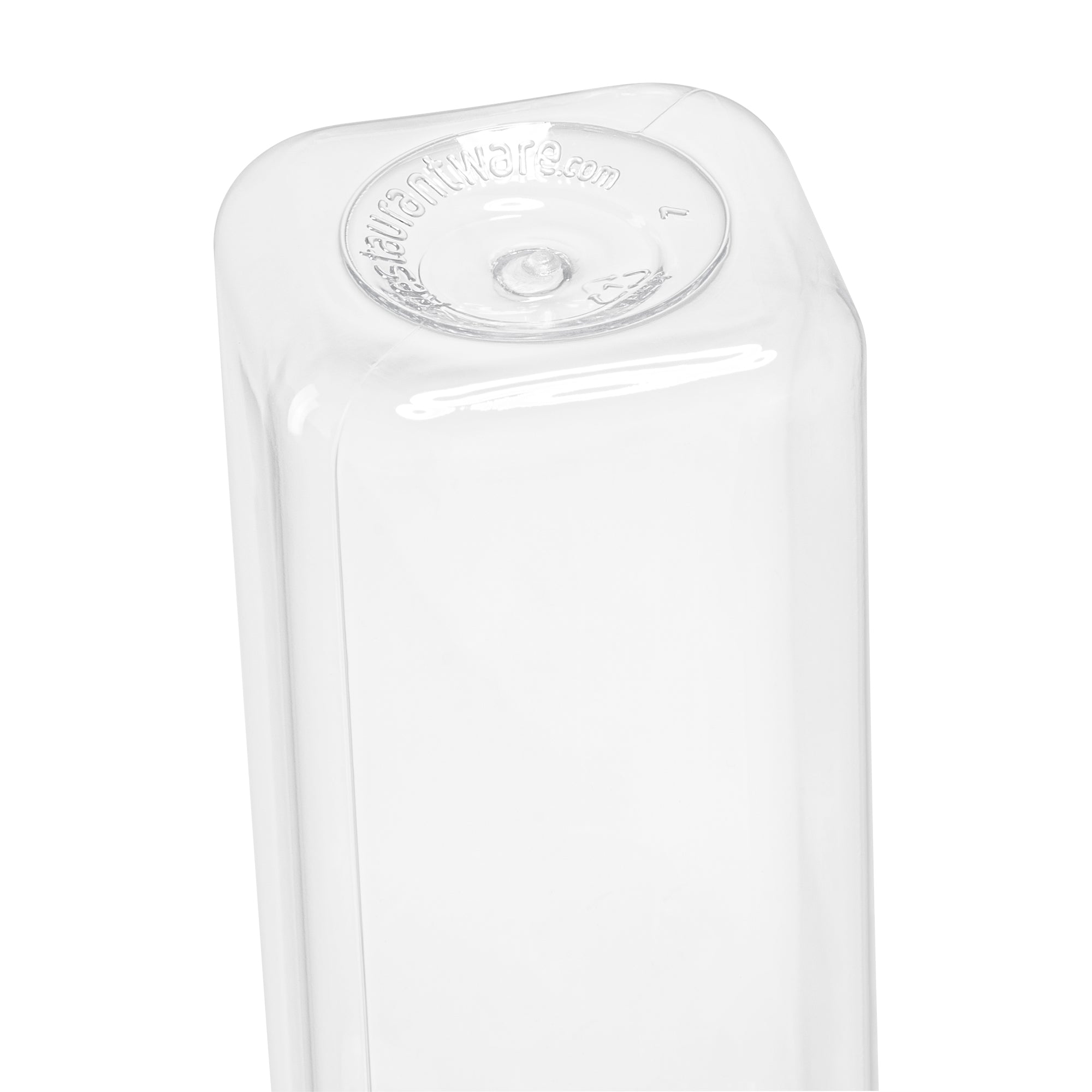 12 oz Square Clear Plastic Cold Pressed Juice Bottles with Safety Cap - 2 x 2 x 6.5 Inches - Pack of 100 - Perfect for Fresh Juices, Smoothies & Meal Prep Storage
