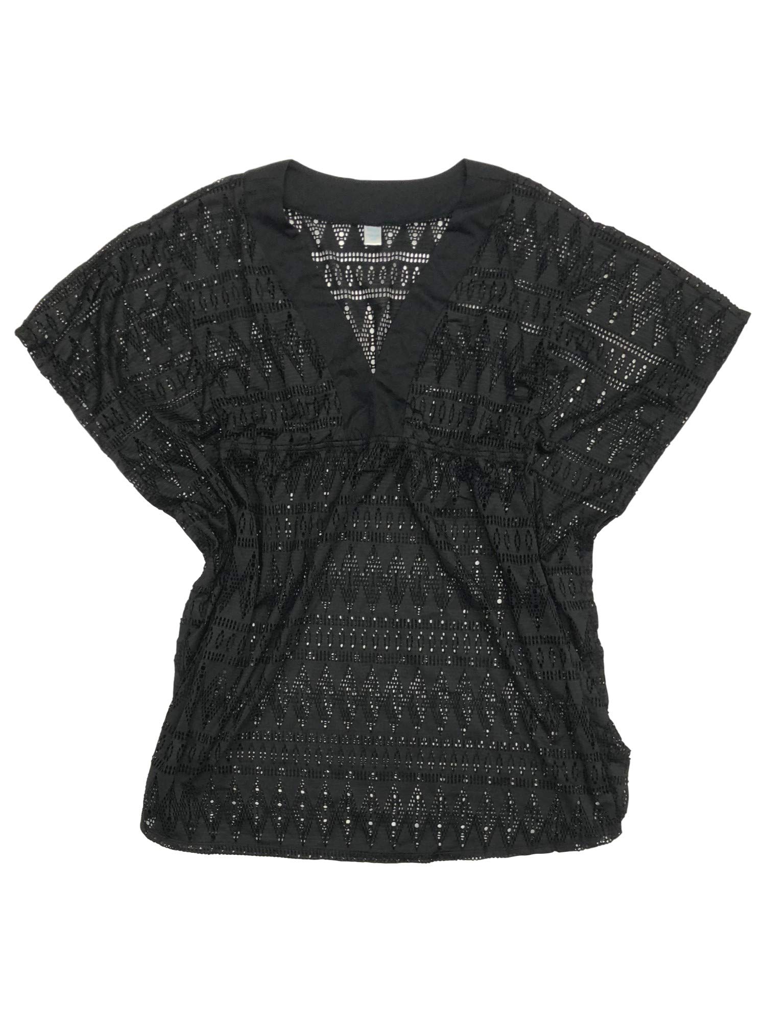 Women's Black Lace Swim Cover Up Dress - Beachwear, Poolside Cover-Up, Small Size - Perfect for Beach Vacations, Resort Wear & Summer Outings