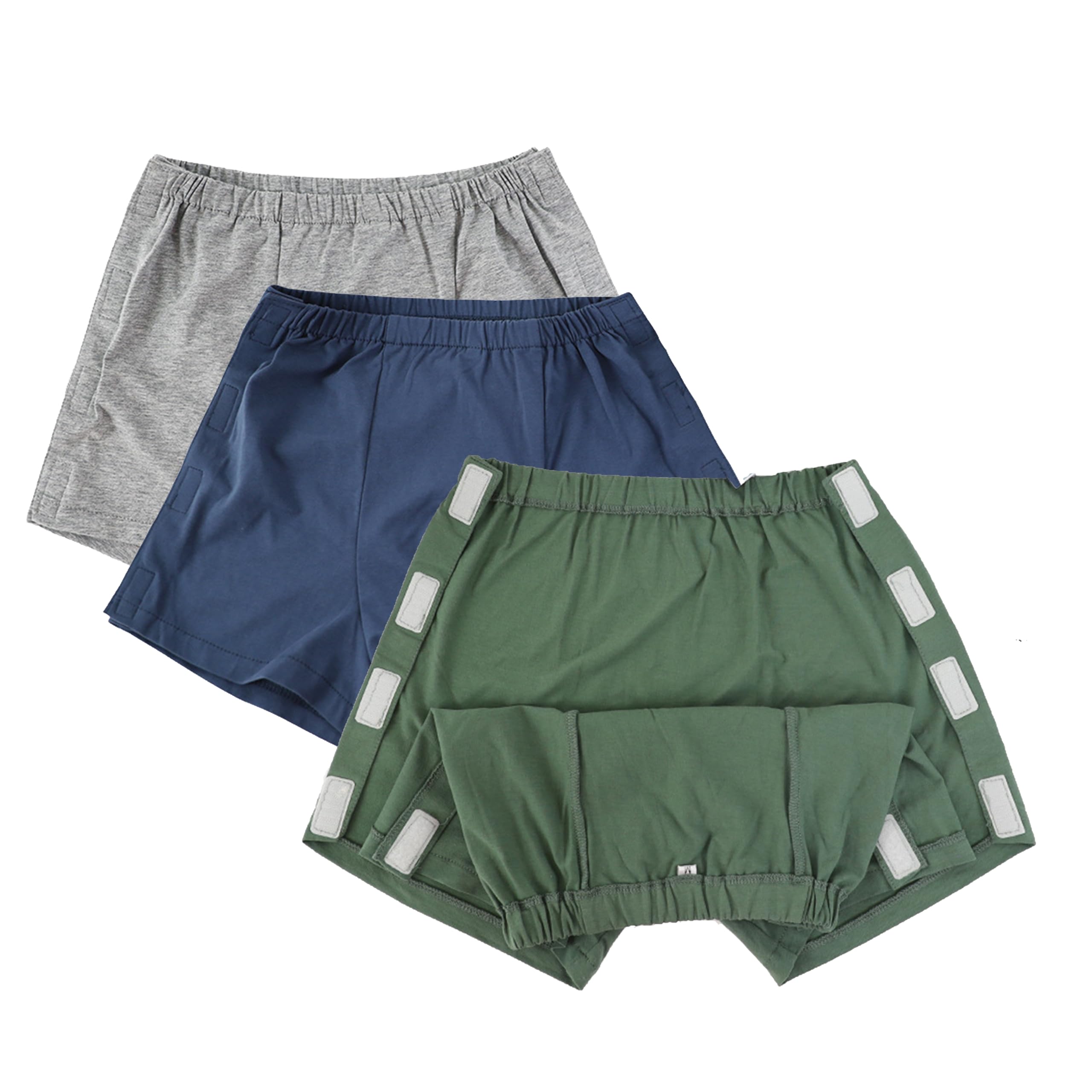 3 Pack Tear Away Underwear for Women - Post Surgery Boxer Briefs | Disabled Adaptive Underwear | Incontinence Stick-on Briefs - Comfortable & Easy to Wear for Recovery, Elderly Care & Hospital Use