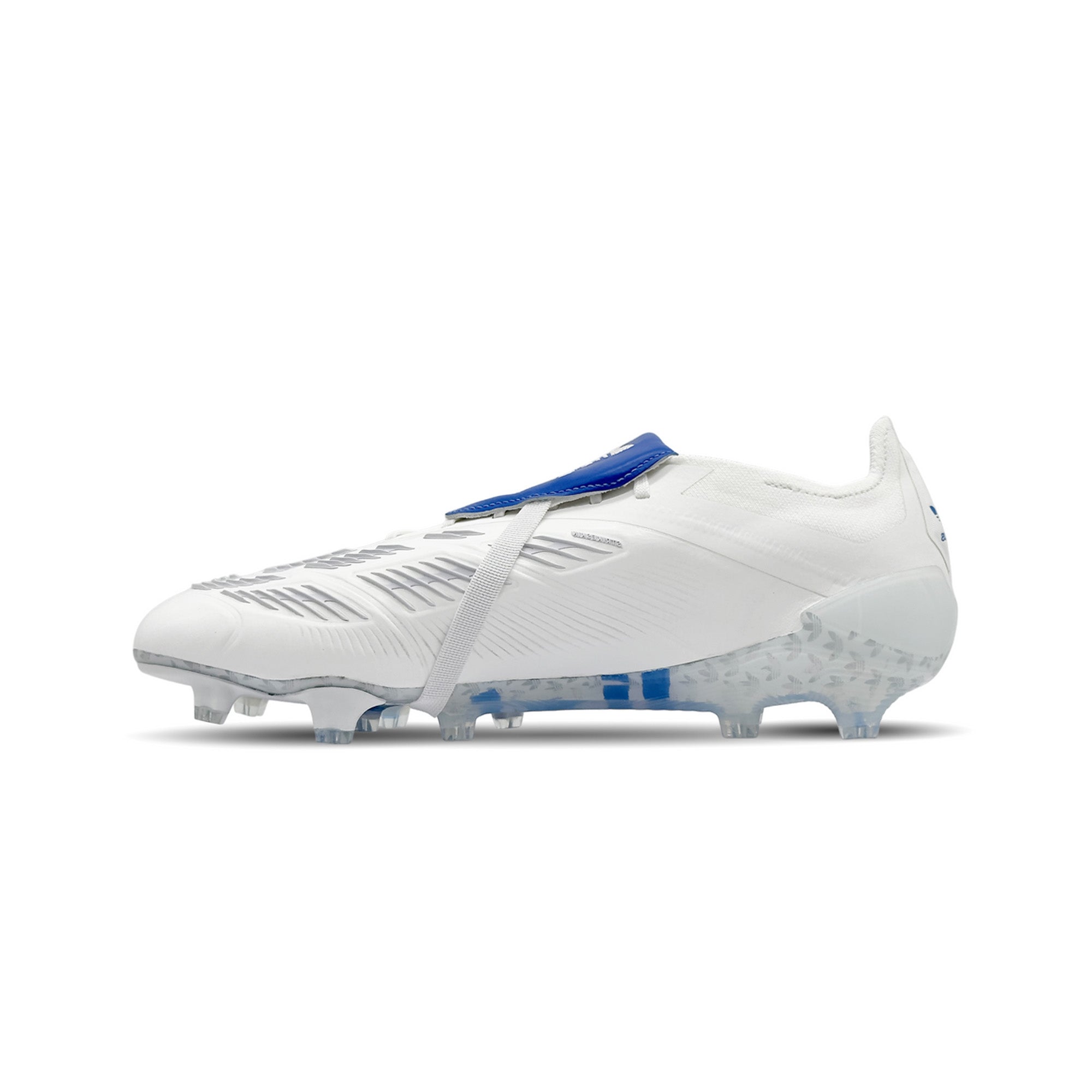 Adidas Predator Elite FG Soccer Cleats - David Beckham White & Blue Limited Edition (2024) | Perfect for Professional Matches & Training Sessions