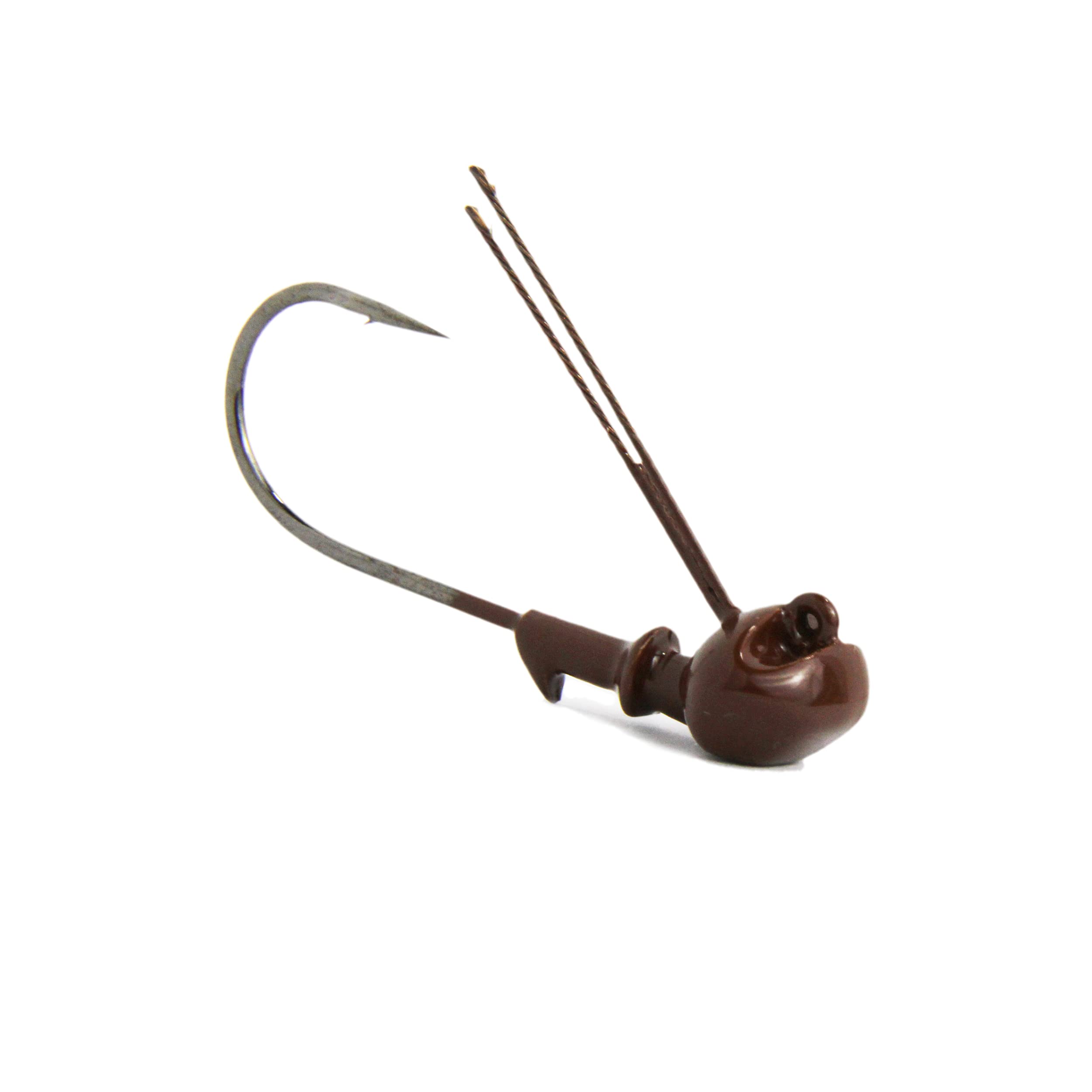 3-Pack Stealth HD Weedless Football Jig Heads with Sharp Hooks | Weighted Fishing Jigs for Bass, Walleye & Freshwater | Perfect for Flipping, Pitching & Heavy Cover Fishing