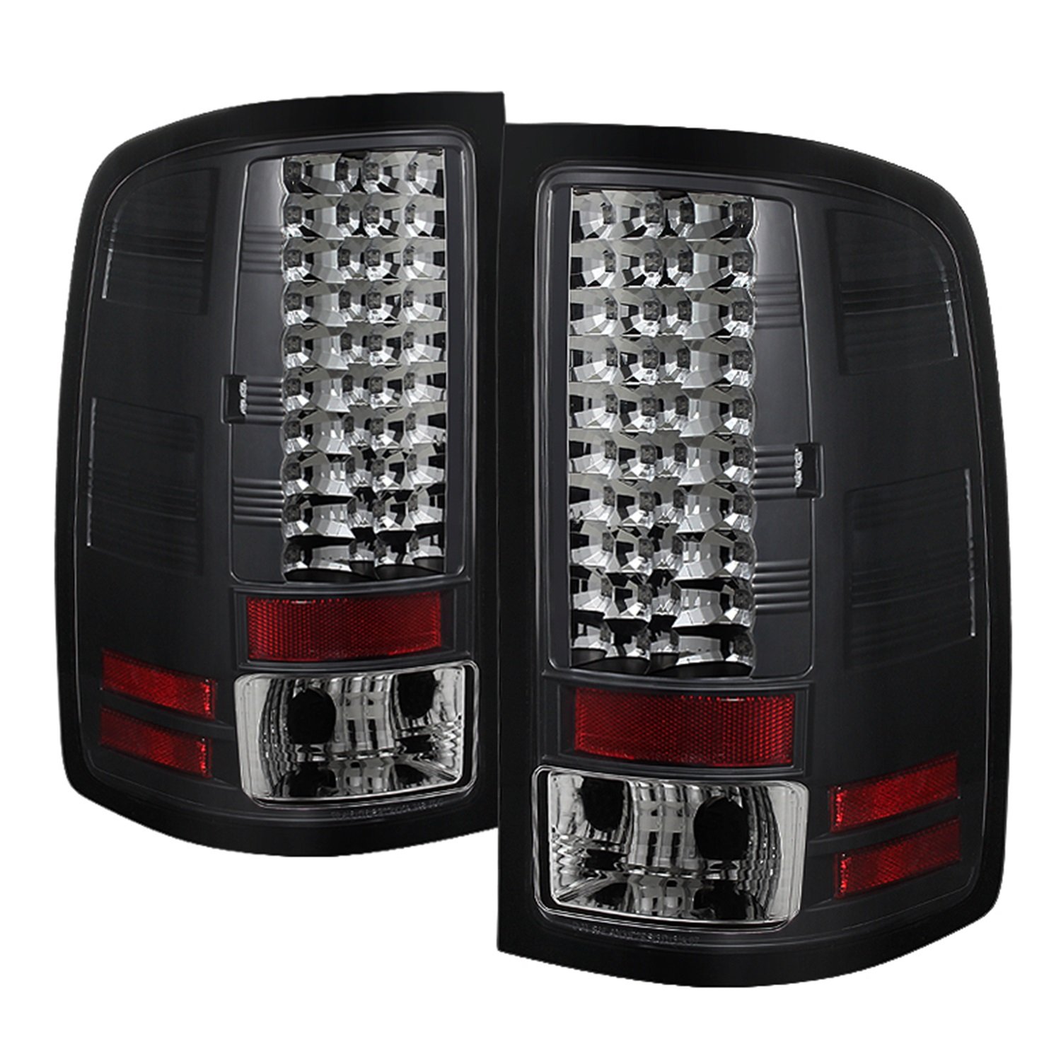 Spyder Auto LED Tail Lights for GMC Sierra 1500 2007-2013 & 2500HD/3500HD 2007-2014 (Excludes 3500HD Dually) - Black Smoke Style - Enhanced Visibility & Safety for Night Driving & Off-Road Adventures