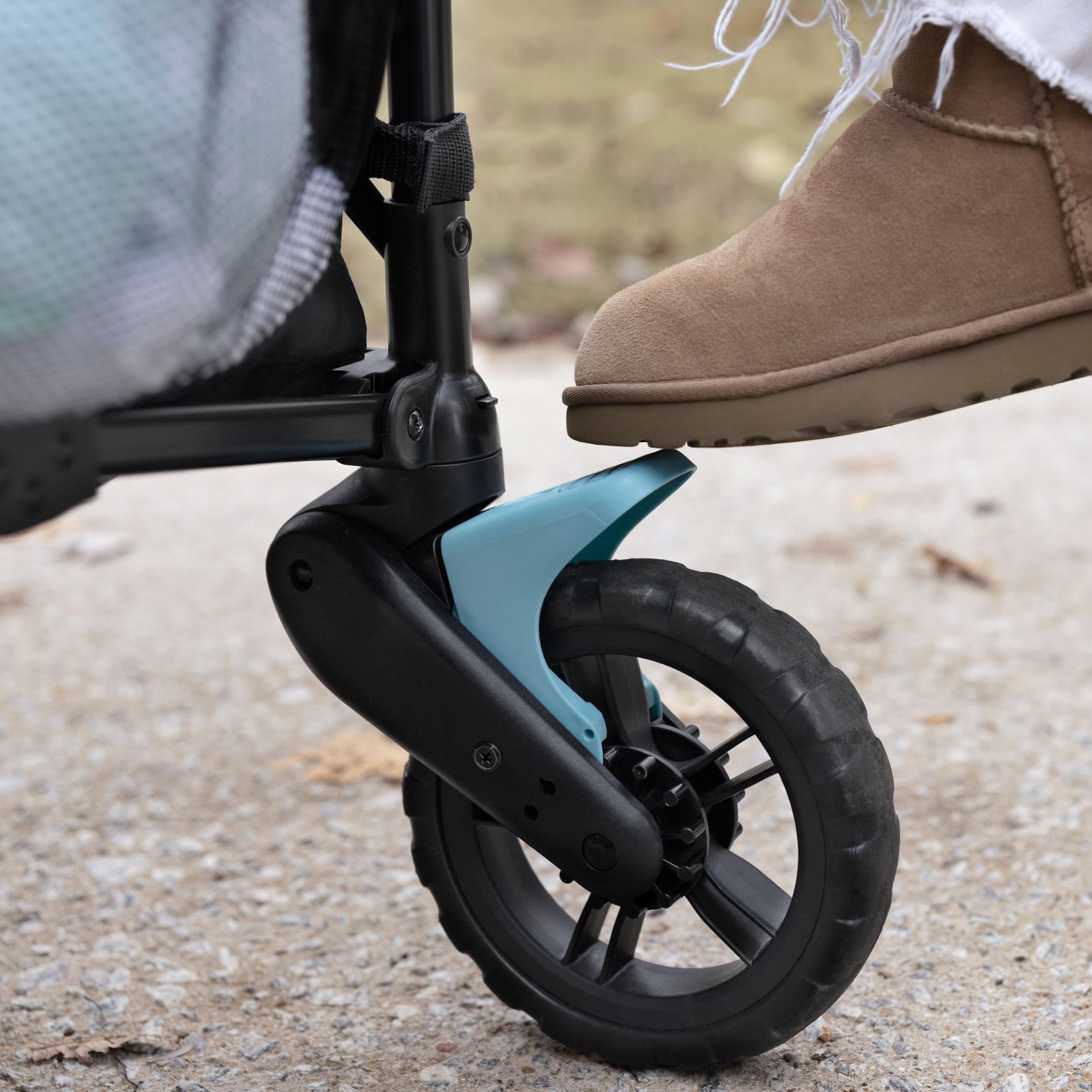 Ingenuity Pop 'N Ride Lightweight Stroller Wagon for 2 Kids - Summer-Ready with Face-to-Face Seats, 3-Point Harnesses & Sun Canopy | Perfect for Beach Outings, Park Visits & Family Travel