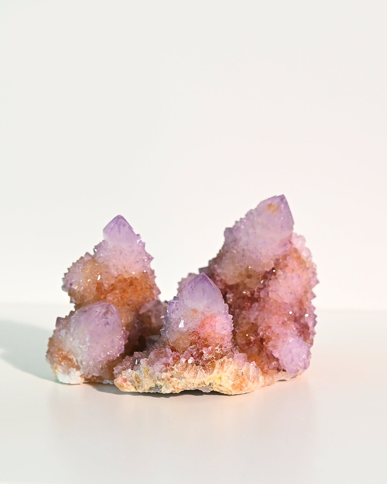 Natural Amethyst Spirit Cactus Quartz Cluster - 4 Inch Healing Crystal for Meditation, Reiki & Home Decor | Perfect for Spiritual Growth & Positive Energy