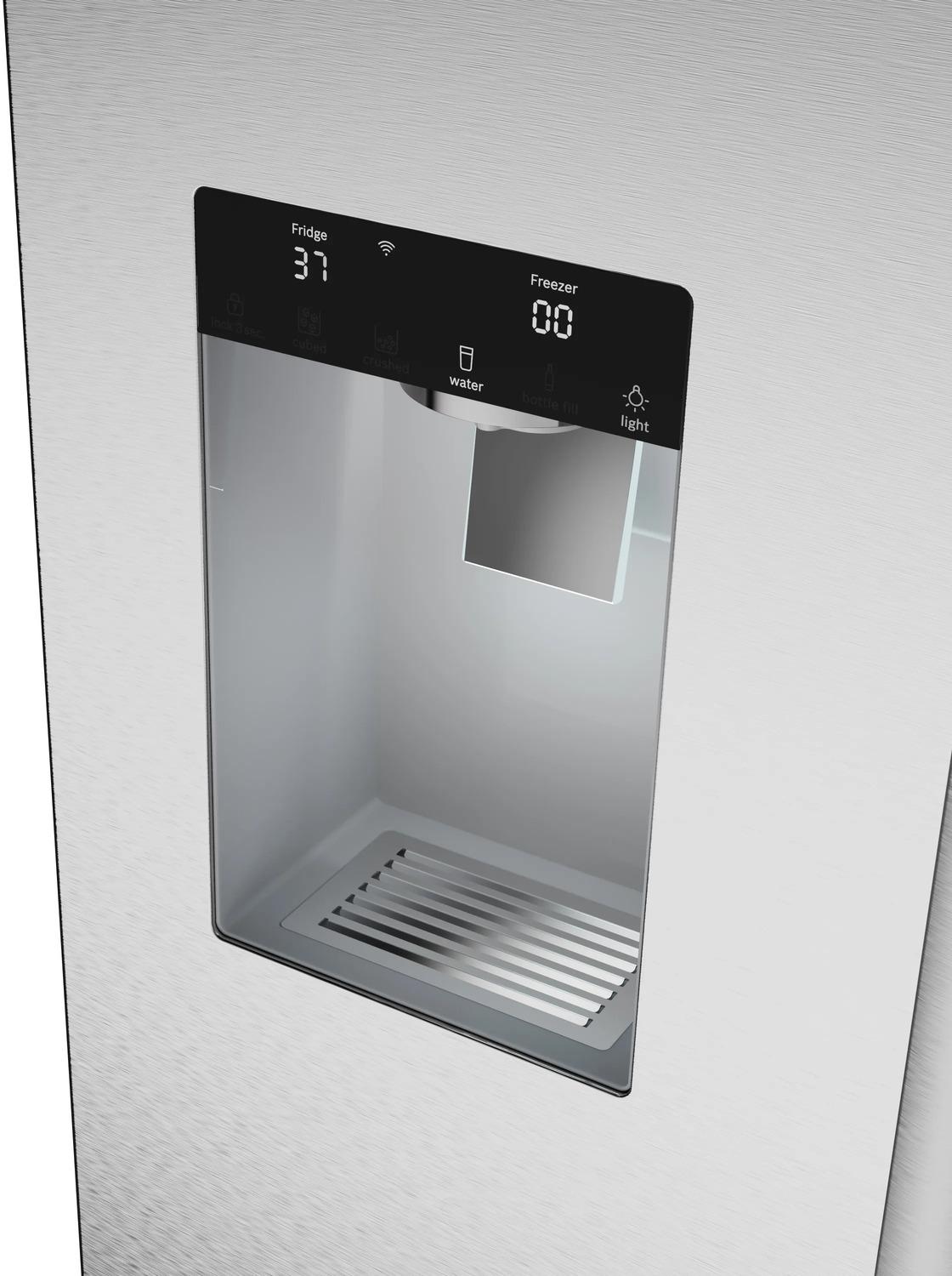 Bosch B36FD52SNS 500 Series 36-Inch French Door Refrigerator with Bottom Freezer - Stainless Steel Anti-Fingerprint Finish - Perfect for Modern Kitchens & Open Floor Plans