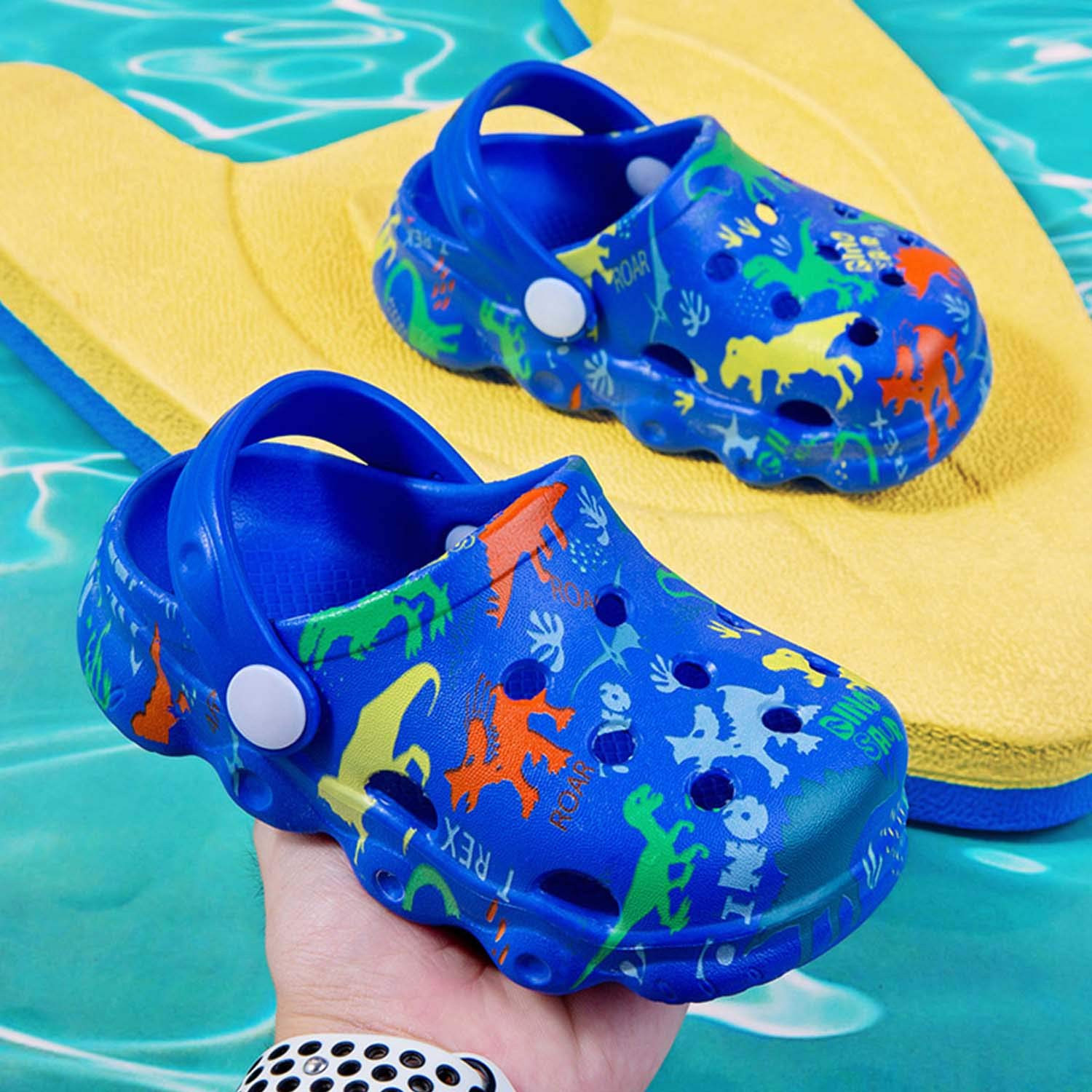 **Kids Garden Clogs - Slip-On Waterproof Sandals for Boys & Girls | Cute Cartoon Shower Slippers for Pool, Beach & Outdoor Play**