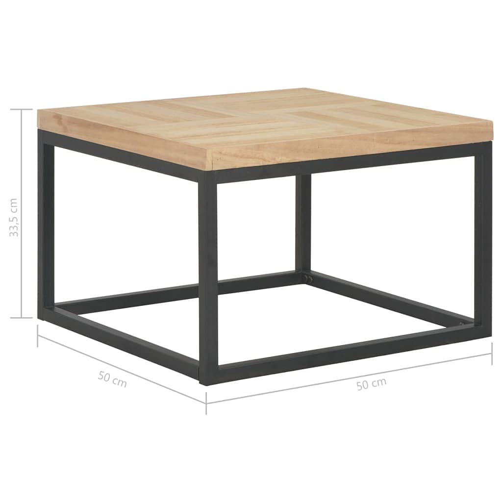 Solid Wood Coffee Table 19.7x19.7x13 Inches - Modern Side Table for Living Room, Bedroom & Office - Fast Shipping - Perfect for Small Spaces, Reading Nooks & Coffee Break Areas