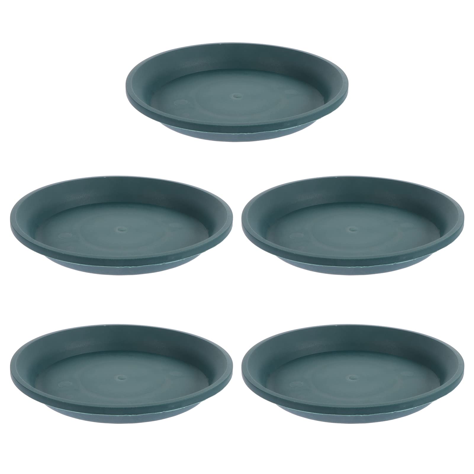 5-Piece Gallon Planter Trays for Potted Plants - Round Bonsai Water Saucers, Gardening Drip Trays for Flower Pots, Indoor/Outdoor Plant Pot Bases - Perfect for Home, Garden, and Balcony Decor