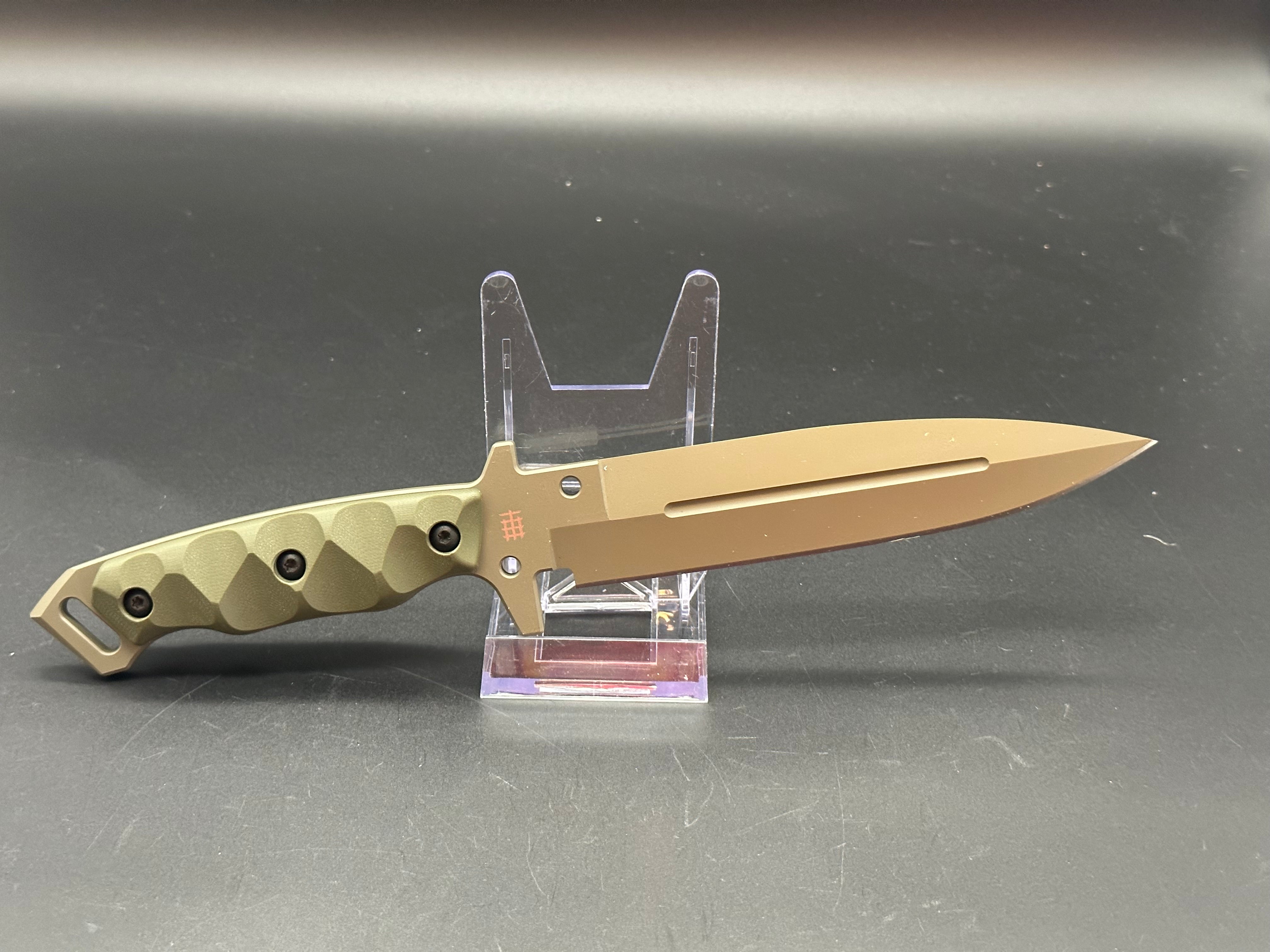 Halfbreed MIK 01P OD Medium Infantry Knife - Ranger Green G10 Tactical Fixed Blade - Outdoor Survival, Hunting, Camping & Military Use