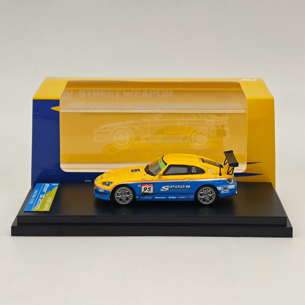 1:64 Scale Honda S2000 SPOON Limited Edition Diecast Model Car (500 Pieces) - Collectible Street Weapon Series - Perfect for Display, Racing Enthusiasts & Diecast Collectors
