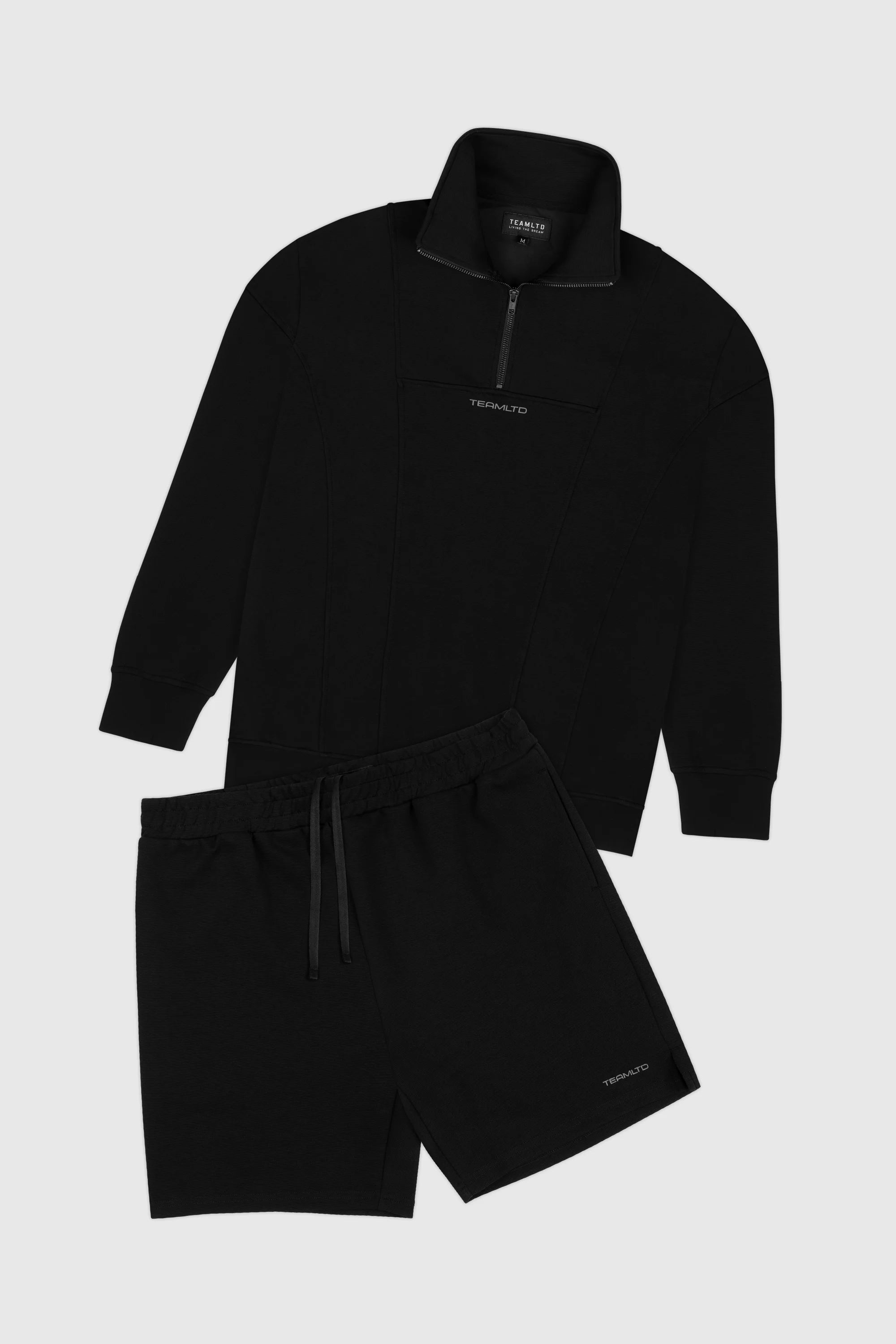 Black Stretch Fleece Set for Women - Soft & Cozy Winter Loungewear - Perfect for Home Relaxation, Yoga & Casual Outings