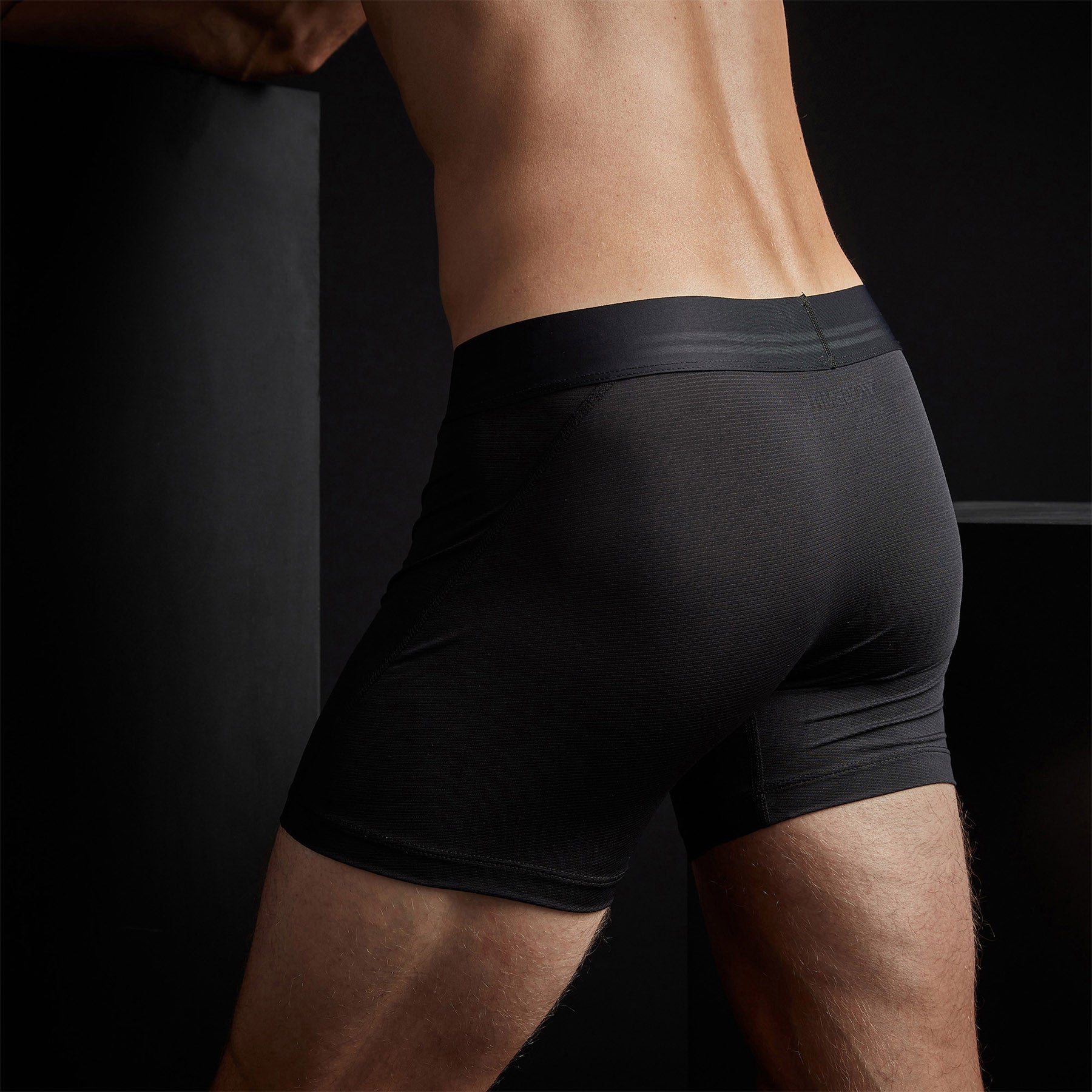 High-Performance Sport Boxer Shorts for Men - Breathable & Moisture-Wicking - Black - Ideal for Running, Gym & Active Lifestyle