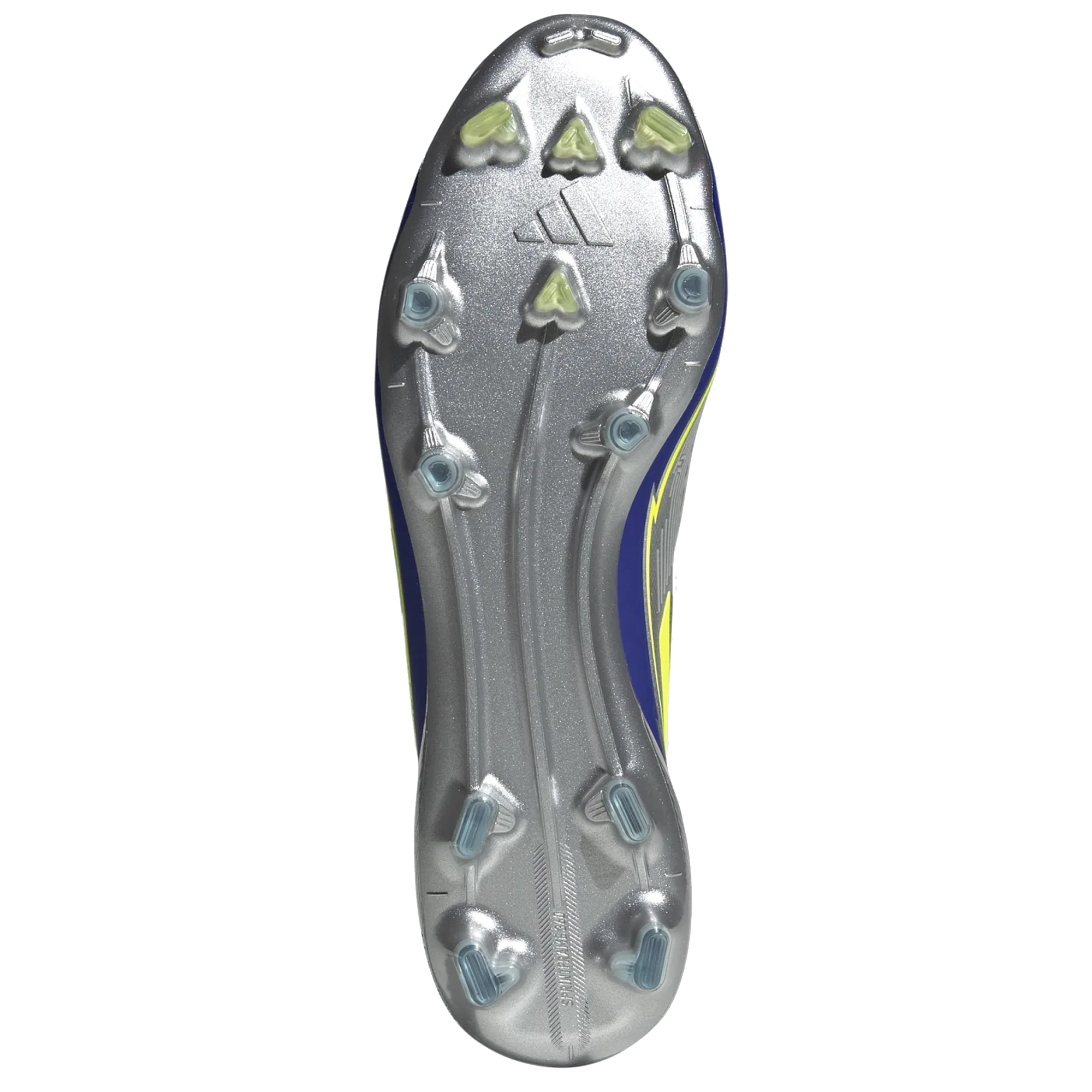 adidas F50 Messi Elite FG Soccer Cleats for Men - Silver Metallic/Lucid Blue - Lightweight Football Shoes for Professional Players - Perfect for Competitive Matches and Training Sessions