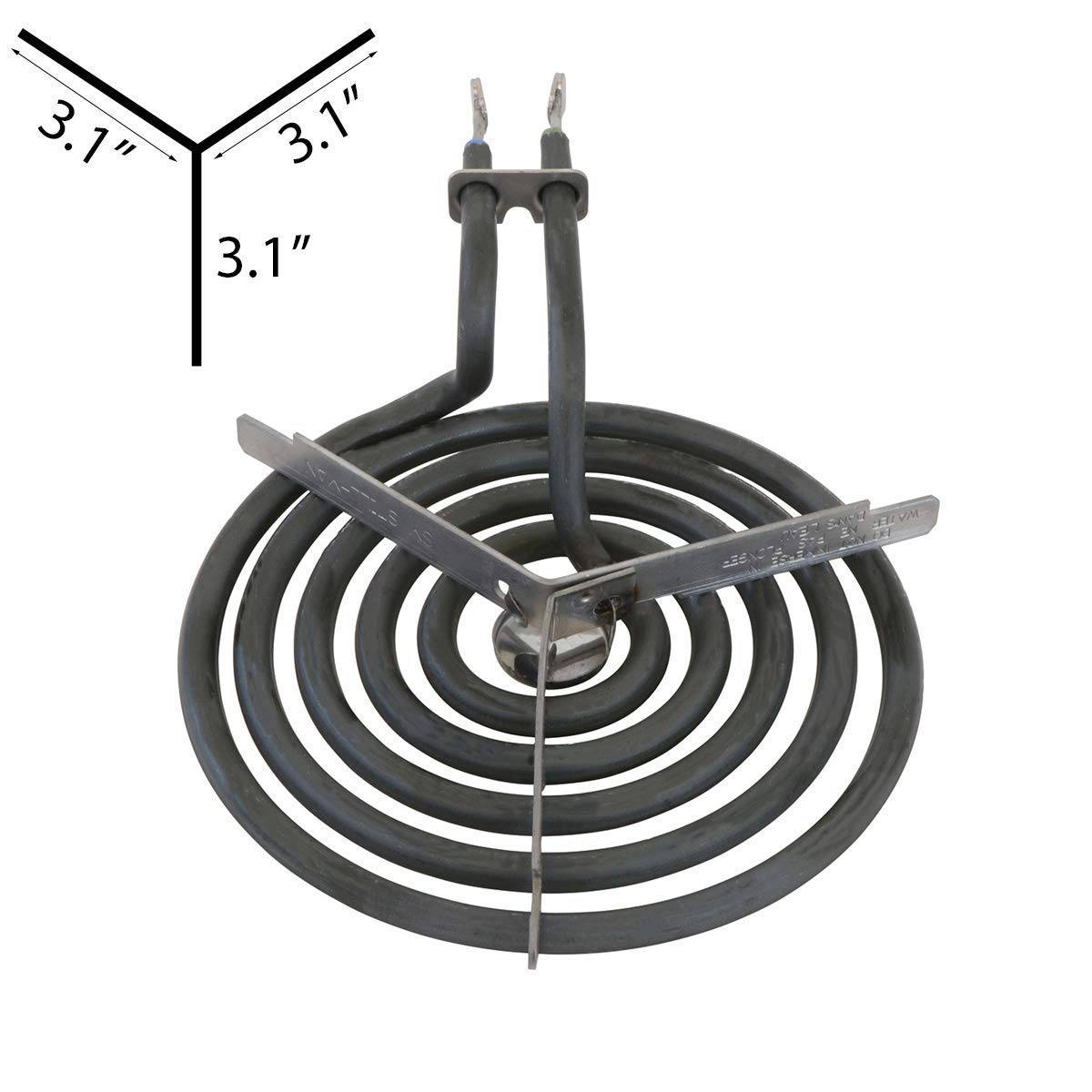 GE68C Chrome Drip Pan Bowls & WB30M1 WB30M2 Burner Surface Elements Replacement for GE Stove - Compatible with GE Electric Range Cooktop - Perfect for Kitchen Maintenance and Cooking Safety