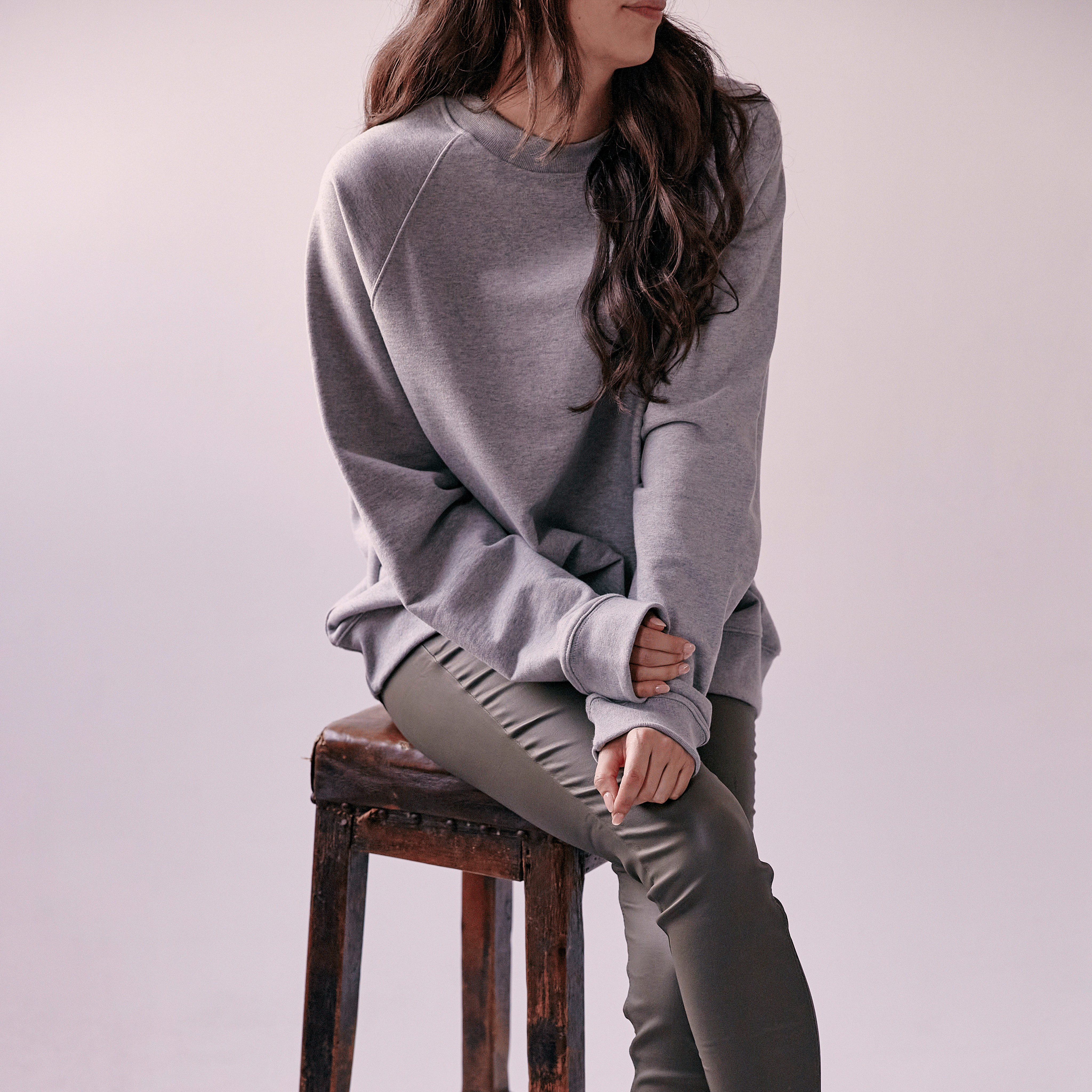 Premium Grey Marl Sweatshirt for Men & Women - Soft Cotton Blend, Comfortable & Stylish - Perfect for Casual Wear, Gym, Lounge & Outdoor Activities