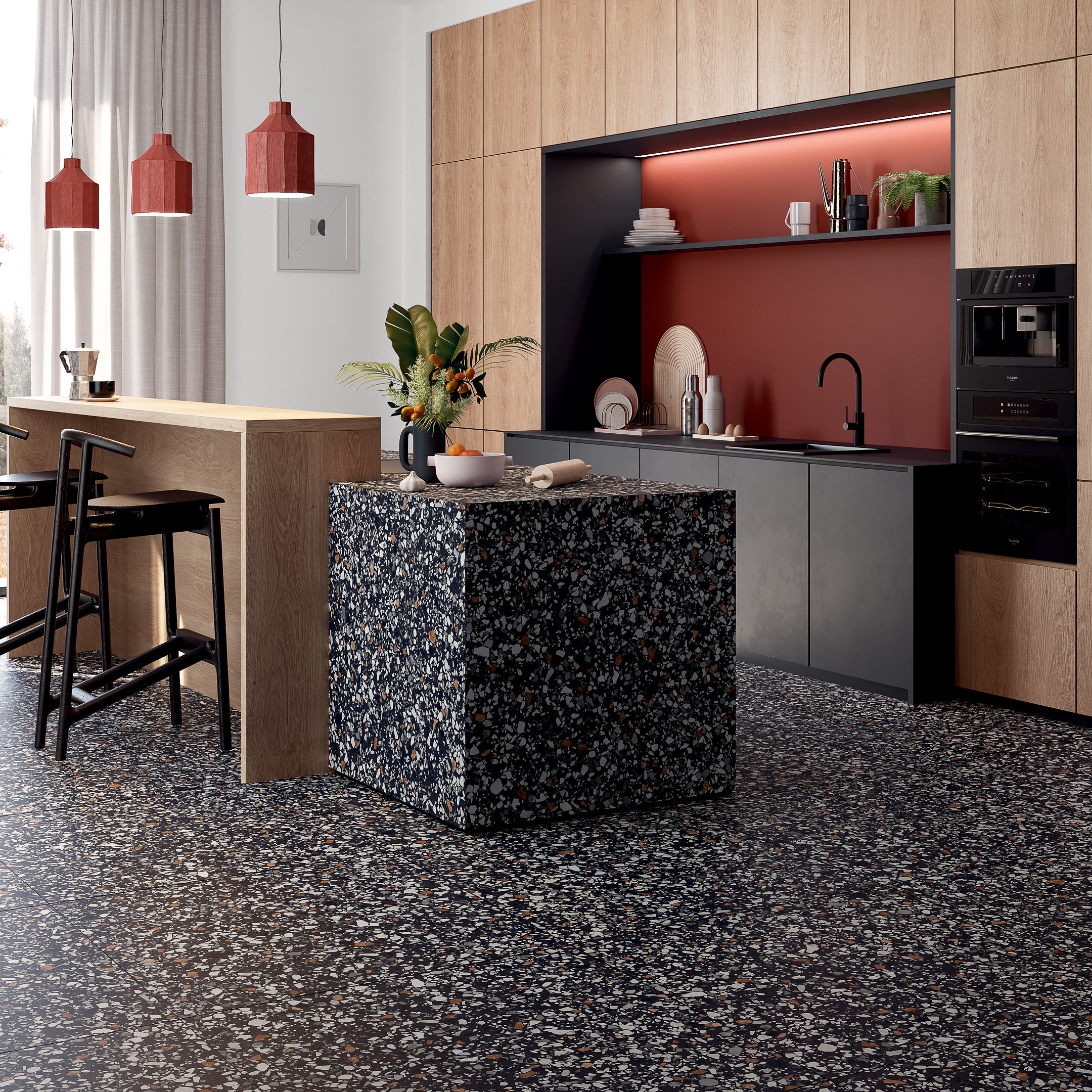 Venexia Grain Terrazzo Look Porcelain Tile - Premium Flooring for Kitchens, Bathrooms & High-Traffic Areas | Durable & Stylish Anaheim Collection