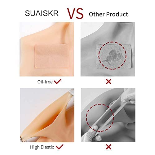 Realistic Silicone Breast Form B-G Cup - Natural Looking Breast Plates for Crossdressers, Drag Queens & Mastectomy Patients - Comfortable Wear for Cosplay, Theater & Daily Use