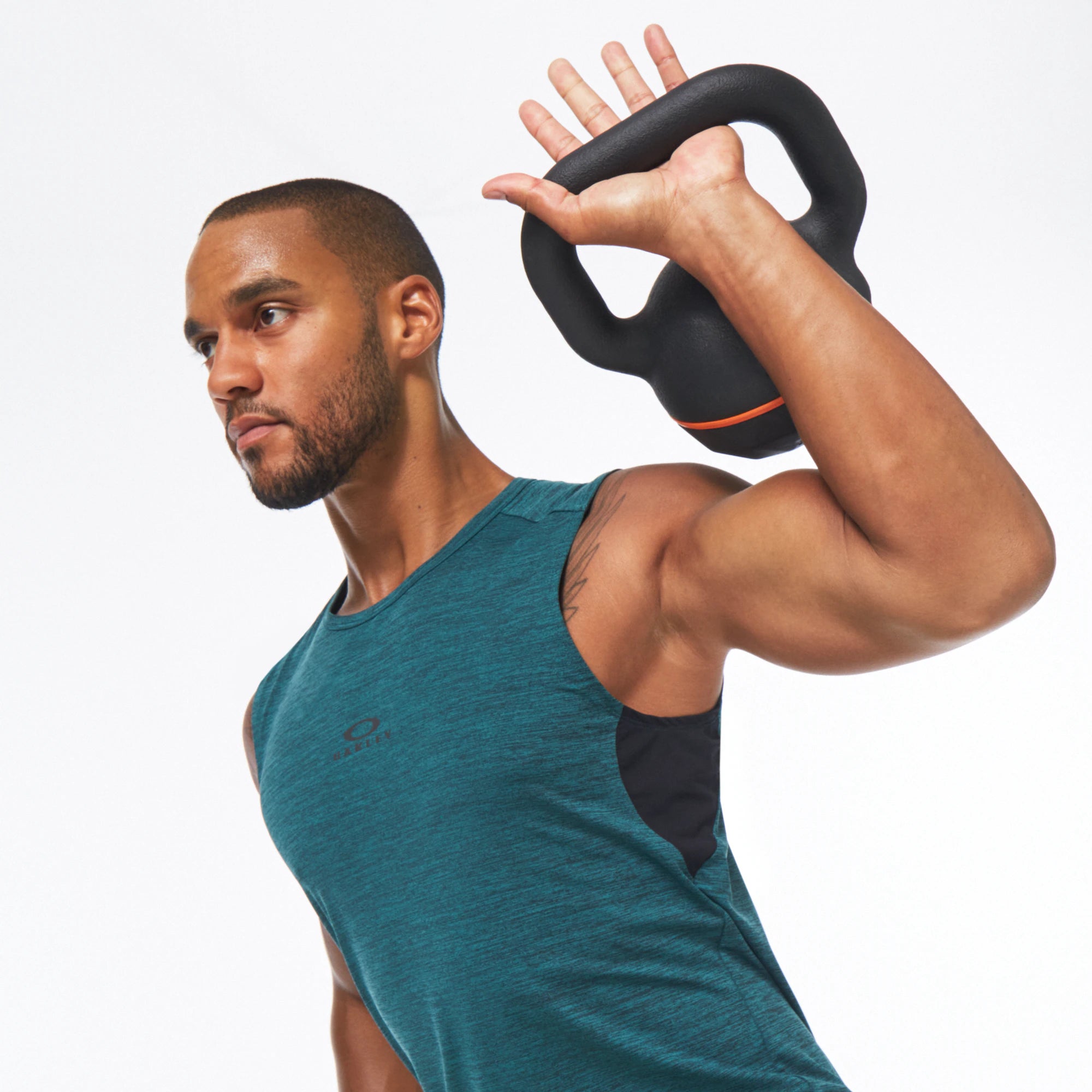 Oakley Men's O Fit RC Sleeveless Tee - Moisture-Wicking Performance Shirt in Bayberry Heather - Ideal for Running, Gym Workouts & Outdoor Activities