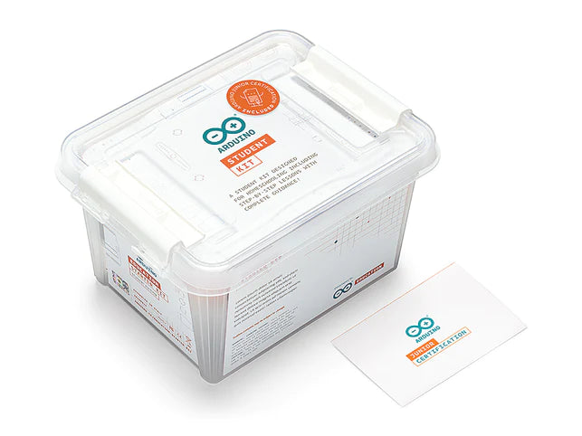 Arduino Junior Certification Bundle: Starter Kit & Online Exam for Kids - Perfect for STEM Learning, Robotics Projects & School Science Labs