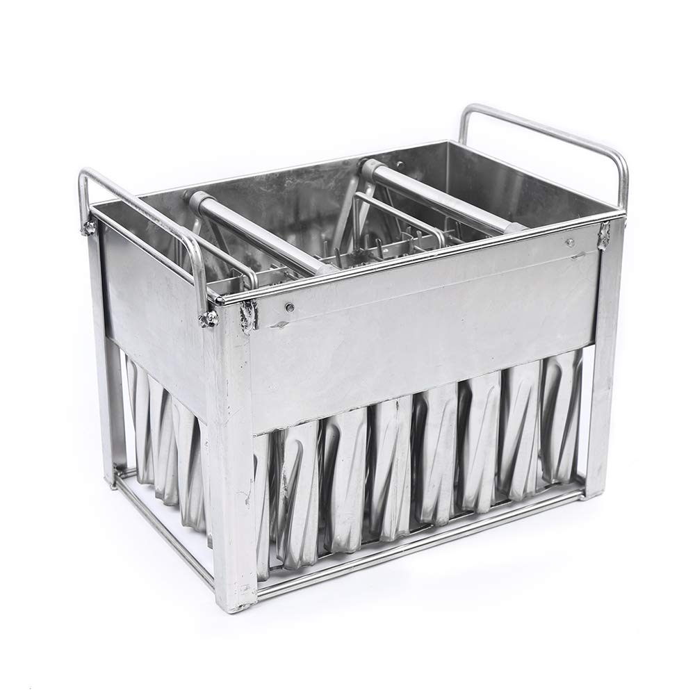 40-Piece Stainless Steel Popsicle Molds - Food-Grade, Reusable & Fast Freezing for Homemade Ice Pops - Perfect for Summer Treats, Parties, and Commercial Use