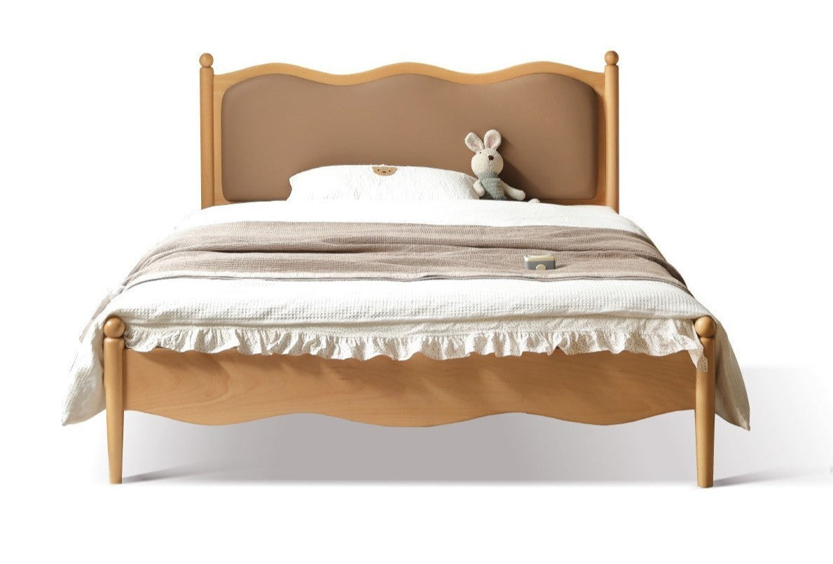 Solid Oak & Beech Wood Children's Bed - Princess Style for Girls & Classic Design for Boys | Durable Kids Bedroom Furniture for Playtime & Sweet Dreams