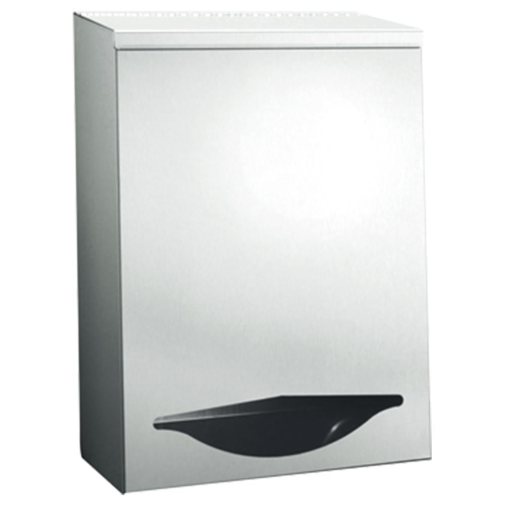 ASI 0512 Bulk Dispenser - Large Surface Mounted Satin Finish | Ideal for Restrooms, Kitchens & Commercial Spaces