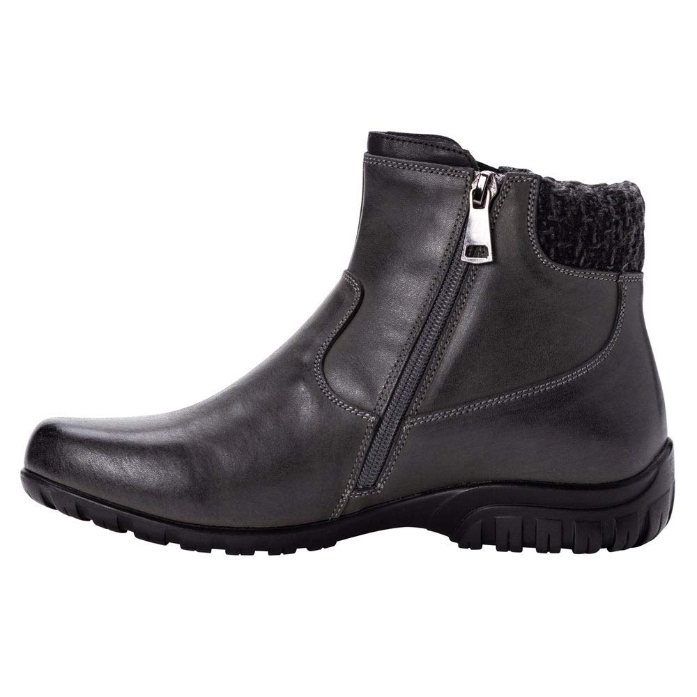 Propet Women's Darley Zippered Casual Boots - Comfortable Slip-Resistant Ankle Booties for Walking, Work & Everyday Wear
