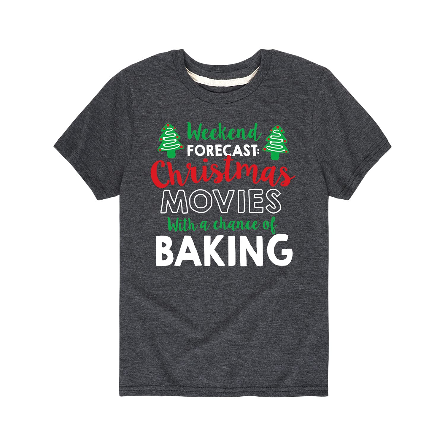 Toddler Short Sleeve T-Shirt with Fun Weekend Forecast Baking Movie Design - Perfect for Playdates, Family Outings & Casual Wear