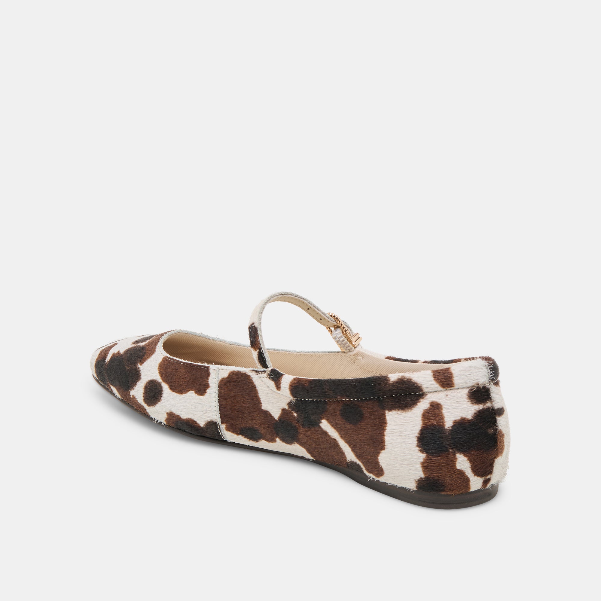 REYES Women's Ballet Flats - Cocoa Taurus Calf Hair Loafers | Comfortable & Stylish Slip-On Shoes for Work, Casual Outfits & Everyday Wear