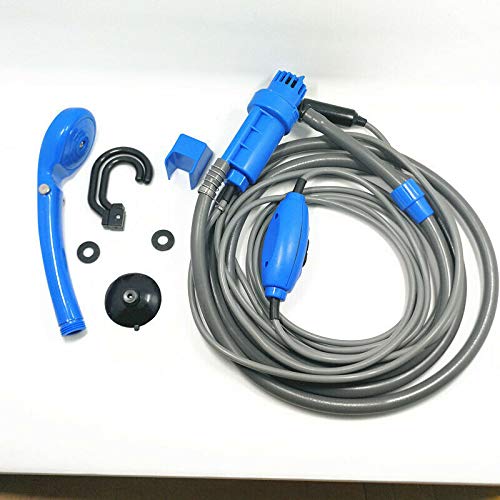 MACHSWON 12V Portable Car Shower Sprayer - Outdoor Car Wash Tool with Adjustable Water Sprinkler Head - Perfect for RV, Boat, and Pet Cleaning