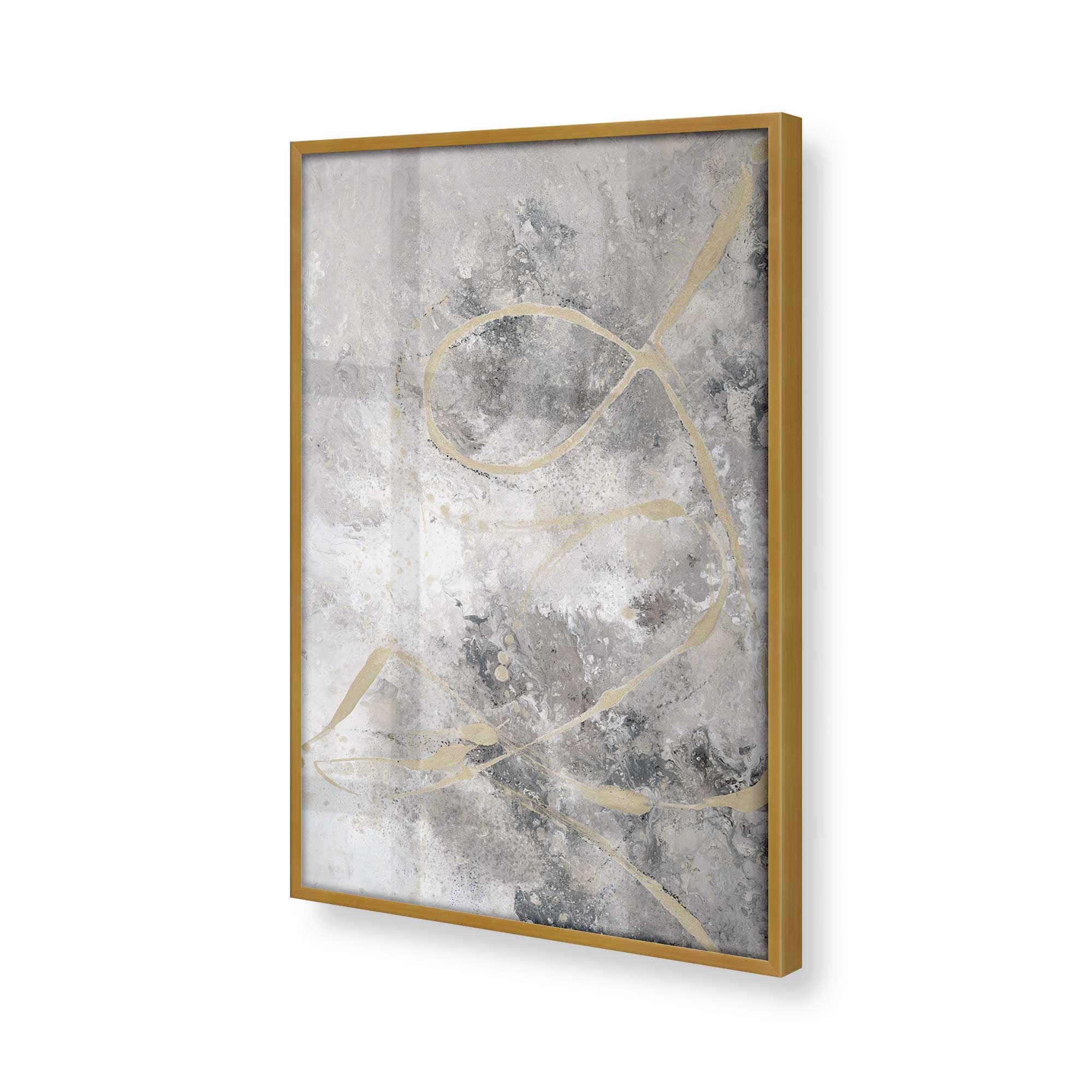 Gilded Whispers v3 Print - Premium Wall Art Decor for Living Room, Bedroom & Office | Elegant Home Decor Painting for Modern Interiors