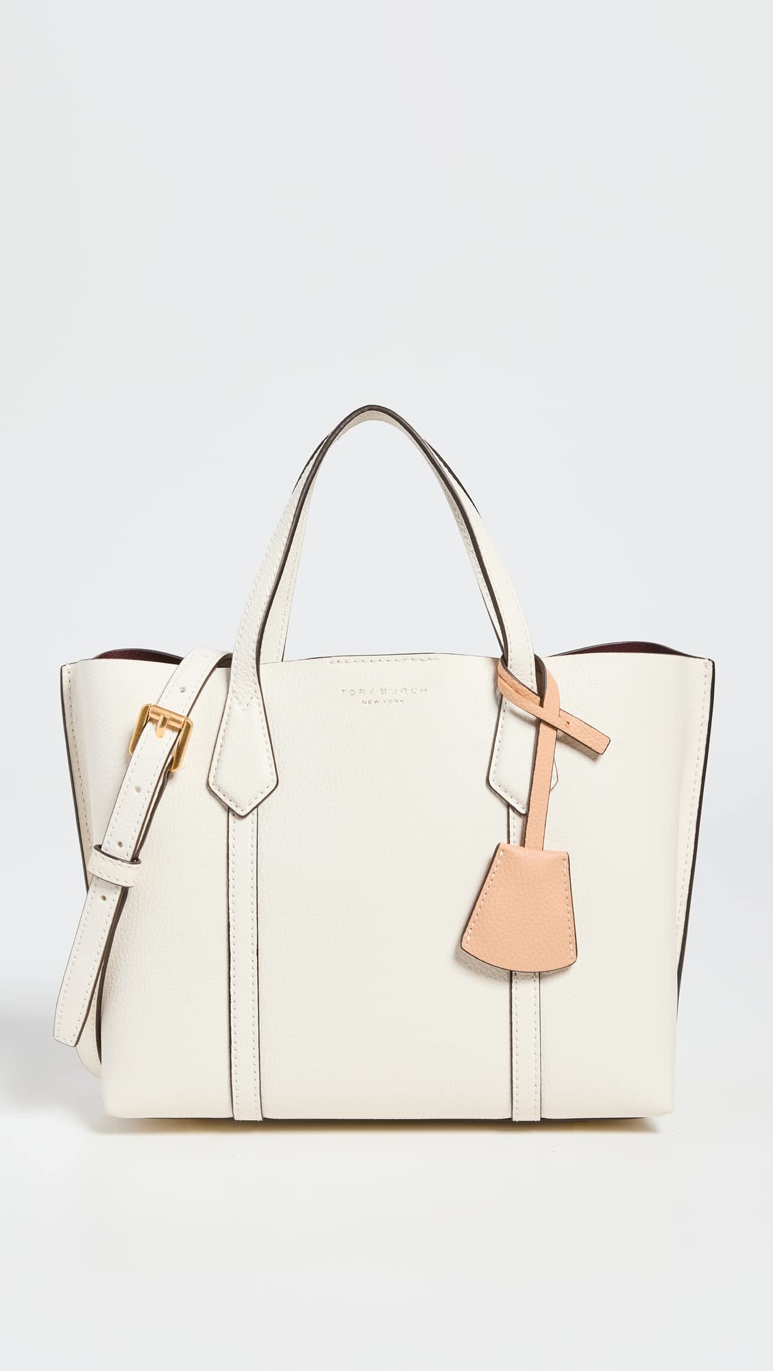Tory Burch Women's Small Perry Triple Compartment Tote Bag - Stylish Leather Handbag for Work, Travel & Everyday Use | Perfect Office Organizer & Commuter Bag