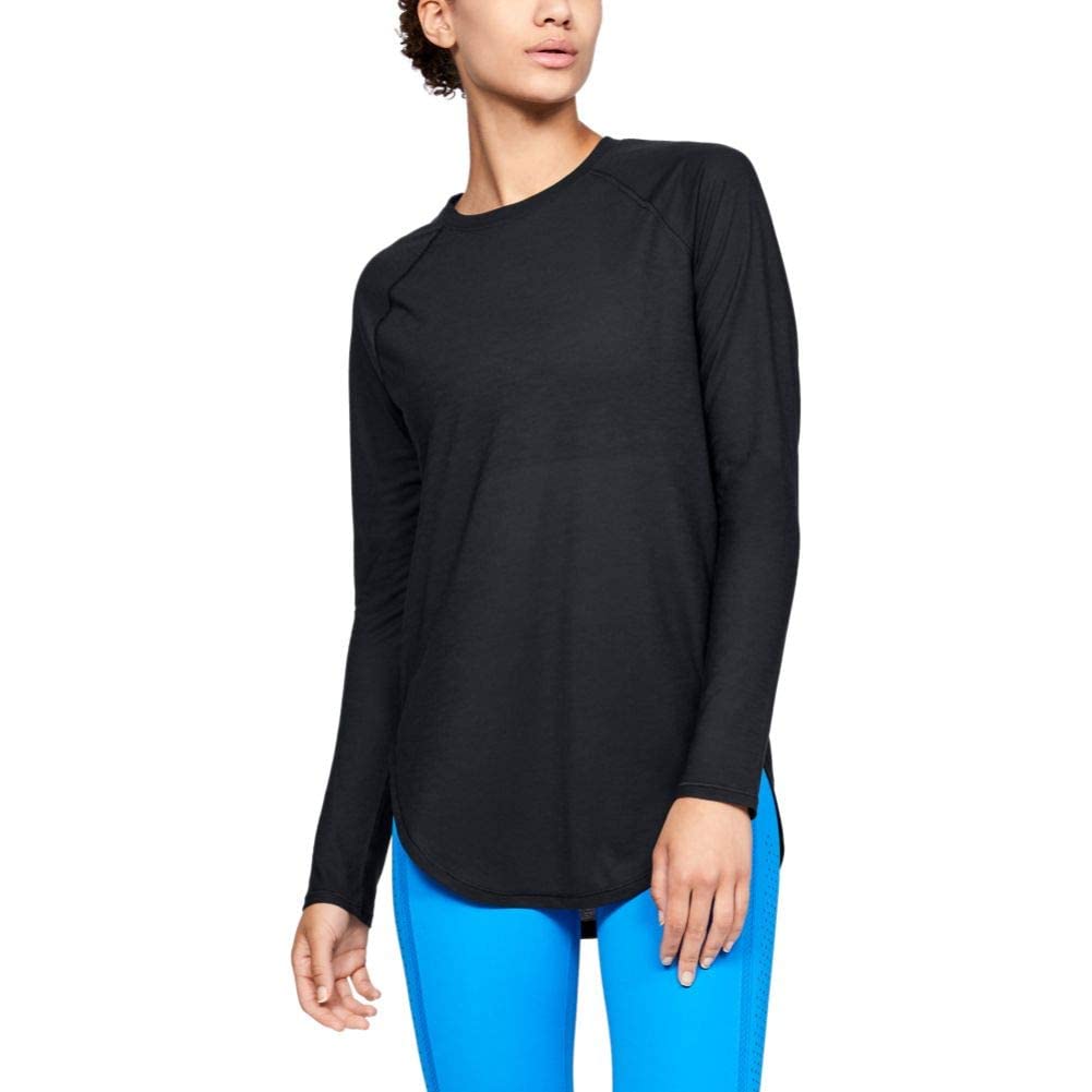 Under Armour Women's Breathe Long Sleeve Workout Shirt - Moisture Wicking Athletic Top for Running, Yoga & Gym Training