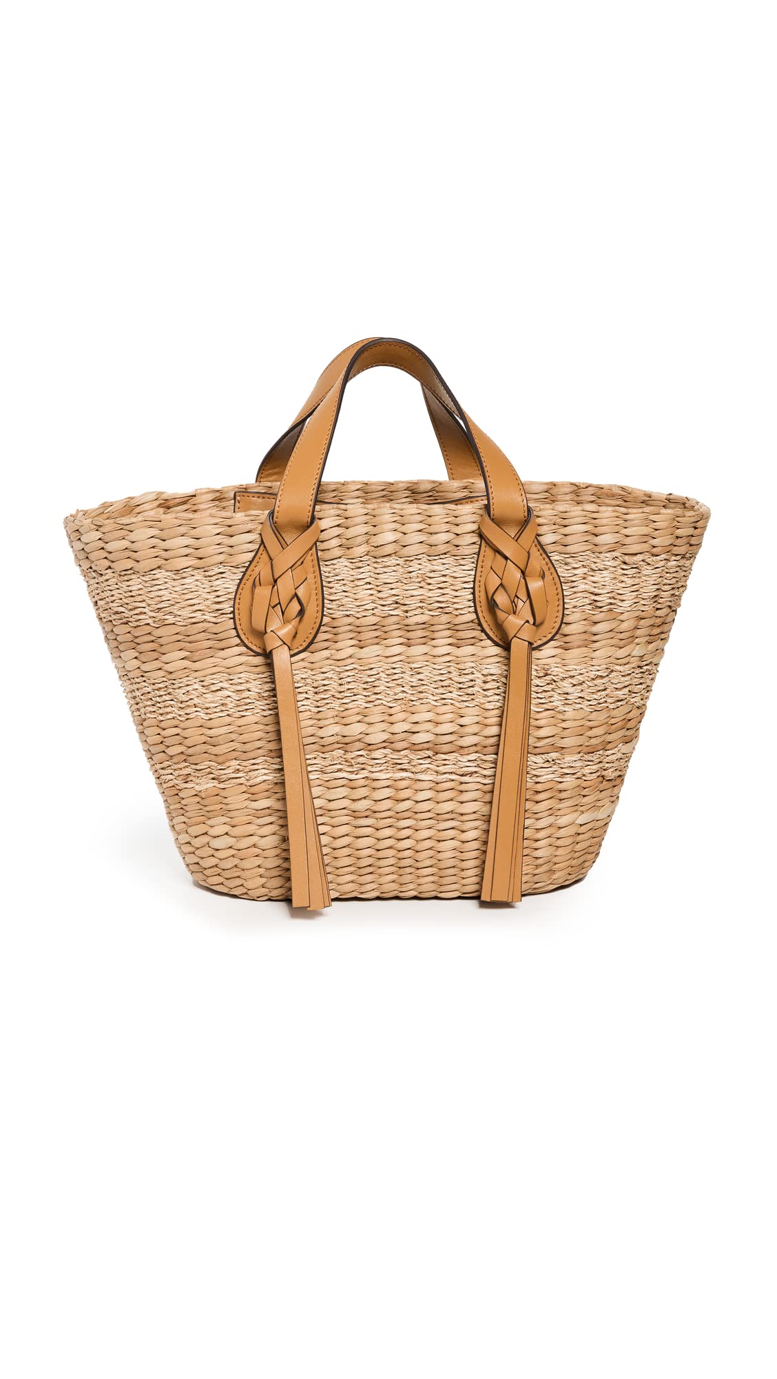 Ulla Johnson Women's Seaview Day Basket Tote - Stylish Woven Straw Beach Bag for Summer, Travel, and Shopping | Perfect for Beach Outings, Picnics, and Daily Use