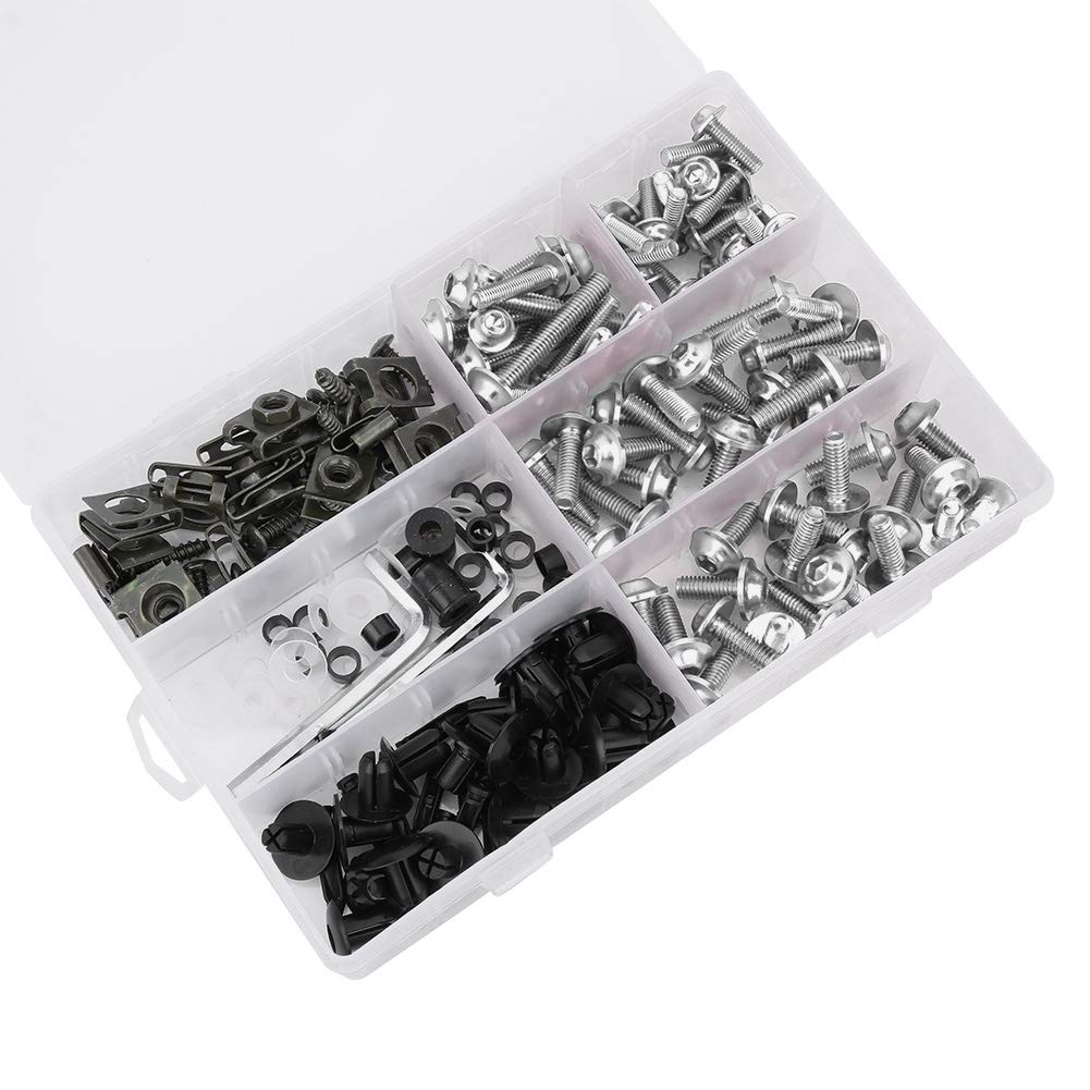 Sun-Proof Motorcycle Fairing Nuts - Durable Silver Fairing Screws for Dirt Bikes & Modified Vehicles - Engine Parts & Motorbike Accessories - Perfect for Off-Road Riding & Custom Bike Builds