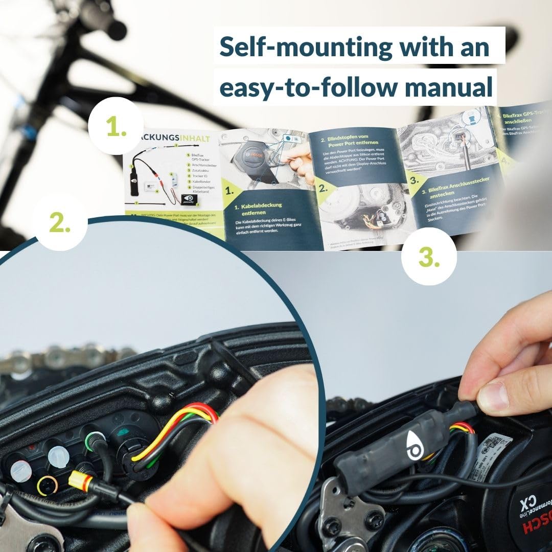 Premium GPS Tracker for E-Bikes – Universal Compatibility with 95%+ E-Bike Brands | Anti-Theft Protection | Real-Time Tracking via iOS & Android App | Built-in Alarm & SIM Card | Perfect for Urban Commuting & Outdoor Adventures