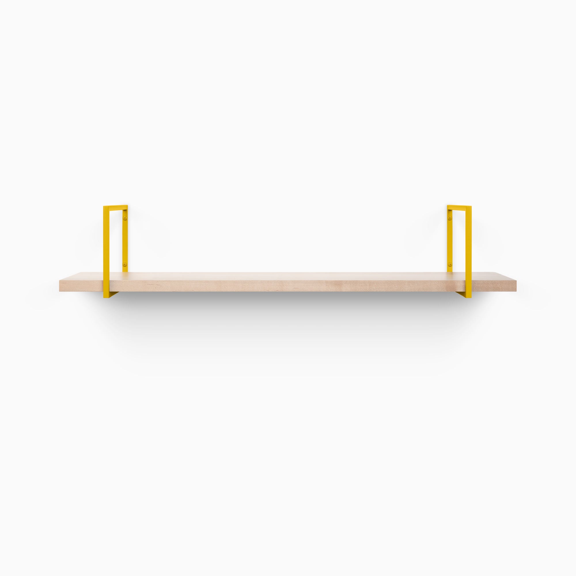 Bart Maple Wood Wall Shelf - Rustic Floating Shelf for Living Room, Bedroom & Kitchen Decor - Perfect for Displaying Books, Plants & Home Accessories
