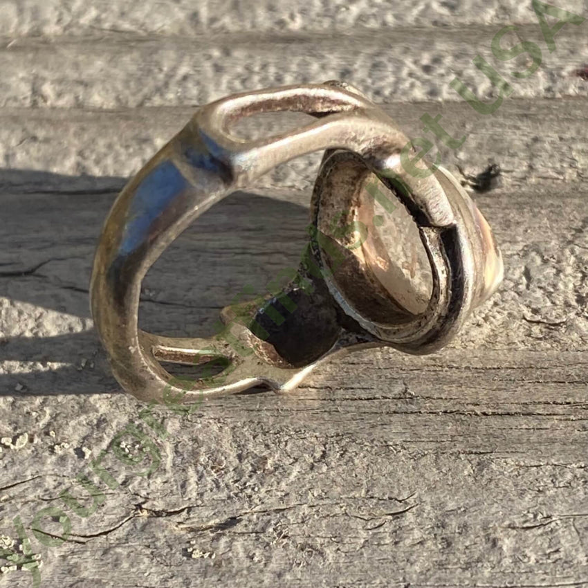 Vintage Sterling Silver Rock Crystal Quartz Ring - Size 7.5 | Handcrafted Bohemian Jewelry for Women | Perfect for Weddings, Parties & Boho Fashion