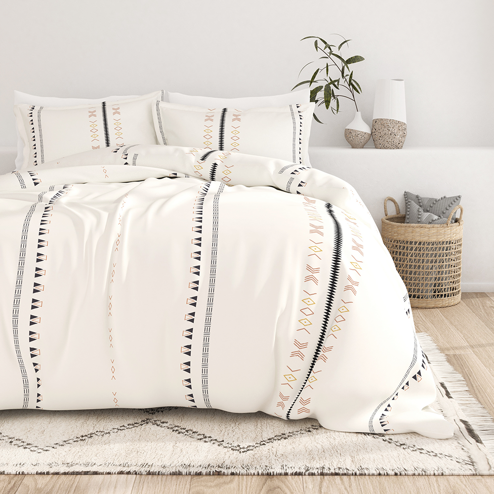 Premium 3-Piece Duvet Cover Set - Soft Bedding Set with Pillow Shams - Perfect for Master Bedroom, Guest Room & Dorm Decor