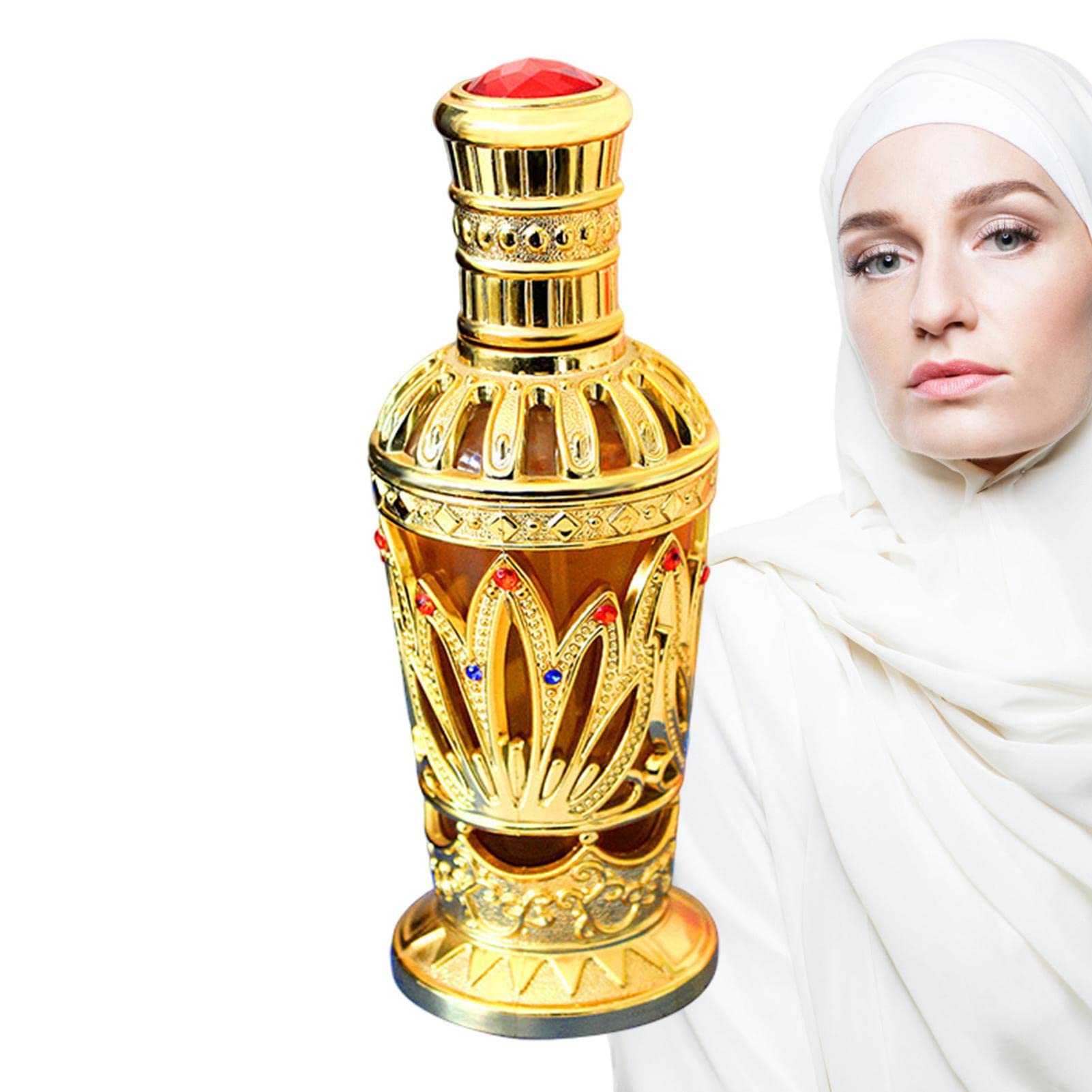 Premium Gold Perfume Oil for Women - Long Lasting Arab Fragrance with White Musk Notes - 100ml Eau de Parfum - Perfect for Evening Events, Date Nights & Special Occasions
