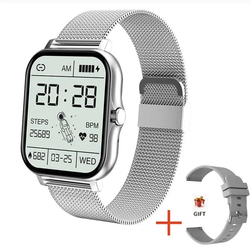 Silver With Mesh Strap