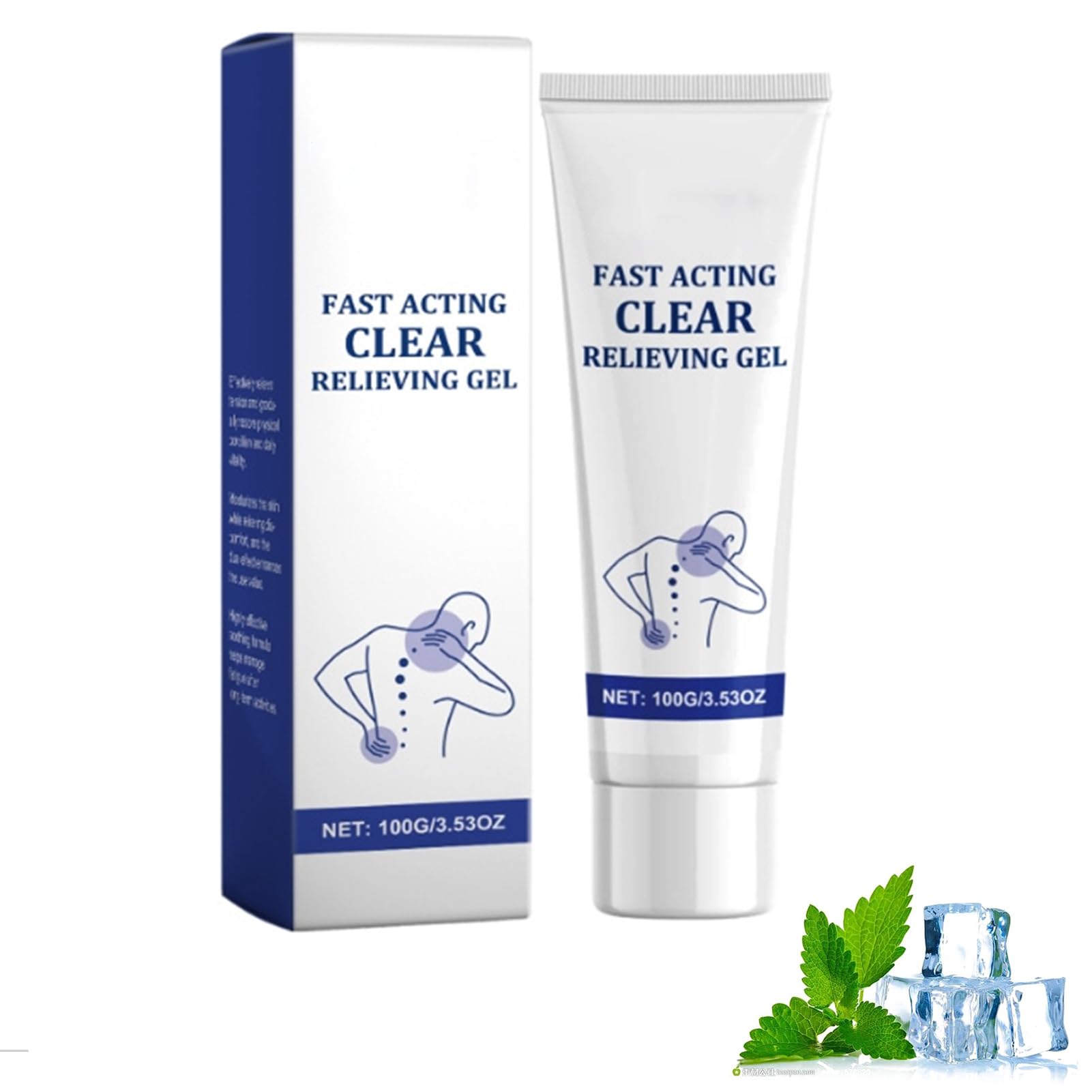 Soothing Cooling Gel 100g - Fast Acting Pain Relief with Menthol & Frankincense - Muscle & Joint Pain Relief for Athletes, Arthritis & Daily Activities - Perfect for Post-Workout Recovery & Chronic Pain Management