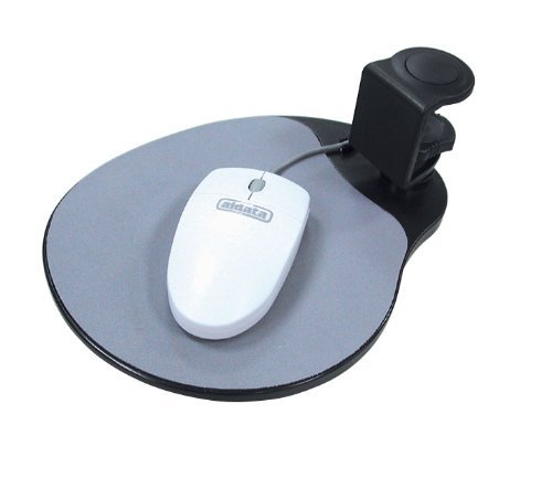 Aidata Under Desk Mouse Platform - Ergonomic Black PC Mouse Tray for Comfortable Computer Use at Home or Office