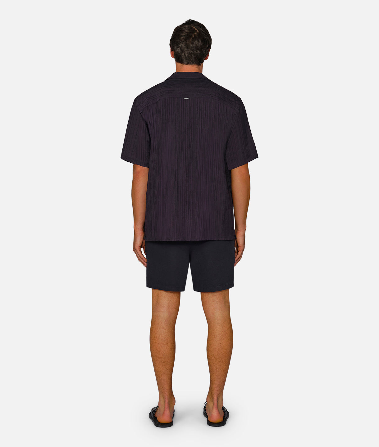 Magliana Short Sleeve Shirt in Midnight Black | Stylish Casual Wear for Men & Women | Perfect for Office, Date Night & Summer Outings