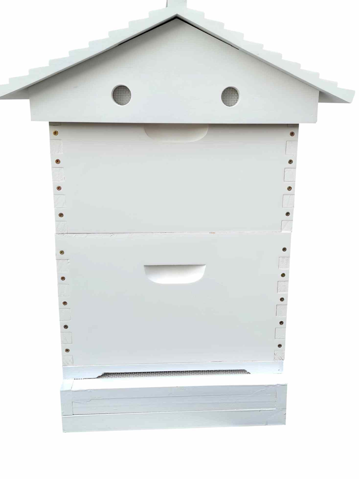 Premium Telescopic Beehive with Mesh Bottom Board - Pre-Assembled & Painted for Easy Beekeeping | Perfect for Backyard Hives & Honey Production